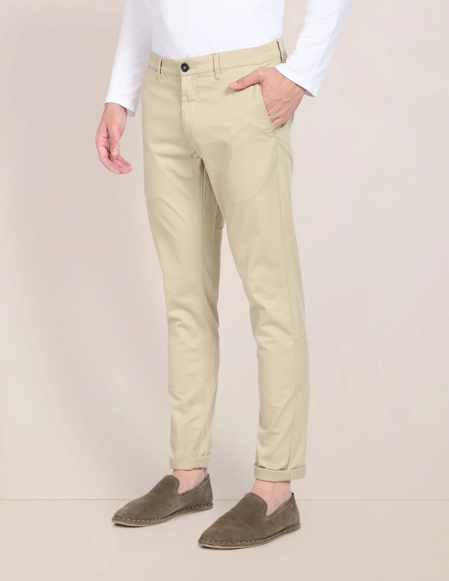Austin Trim Fit Stretch Chinos - Image 4