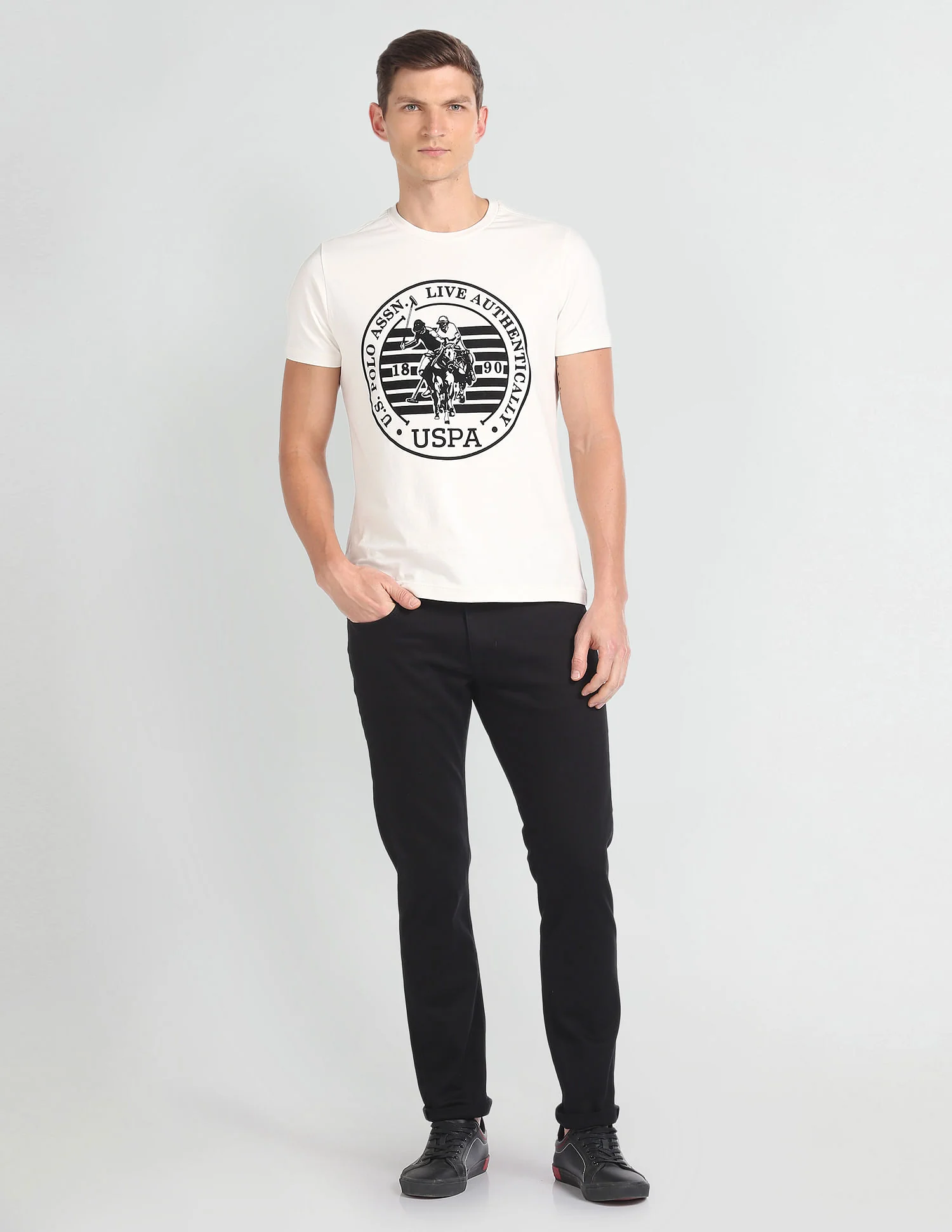 Brandon Slim Tapered Fit Blue Jeans - Image 3