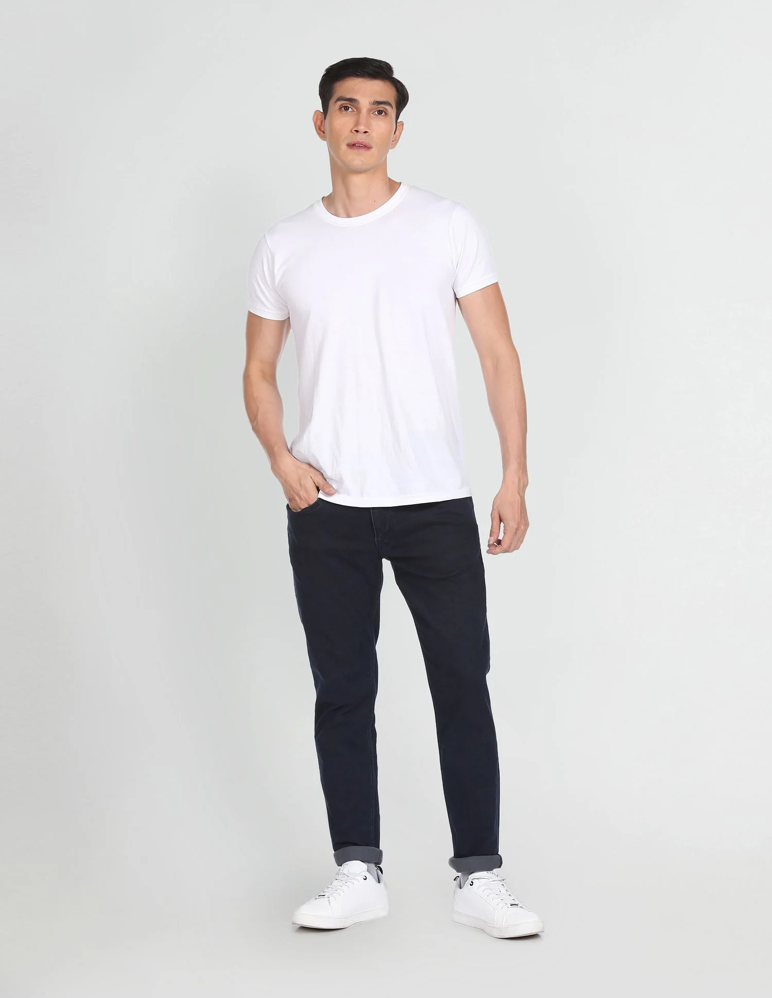 Brandon Slim Tapered Fit Dark Wash Jeans - Image 3