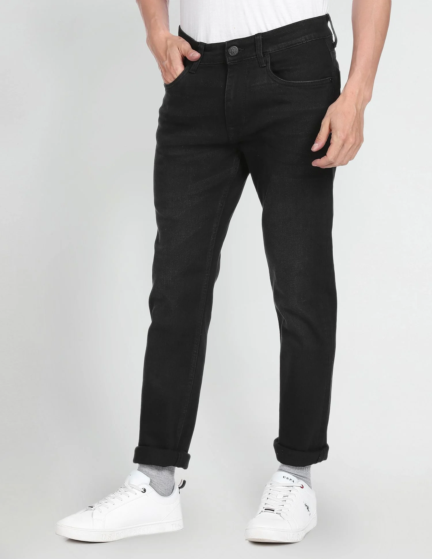 Brandon Slim Tapered Fit Rinsed Jeans - Image 4
