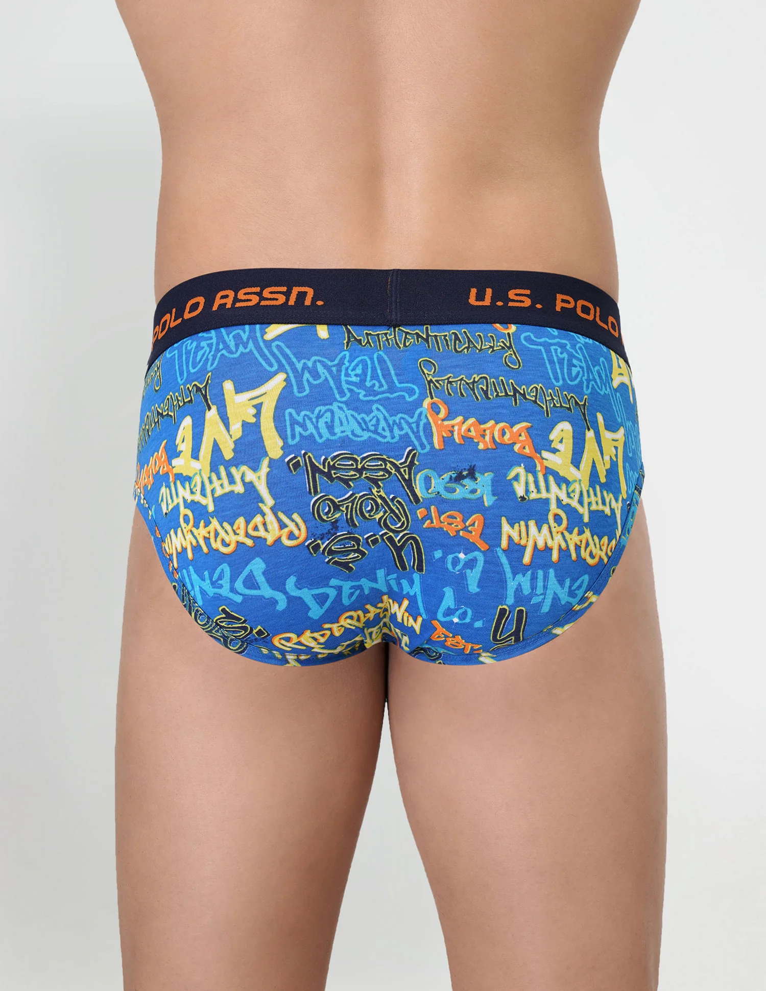 Brushed Elastic Cotton Stretch IYAJ Briefs - Pack Of 2 - Image 7