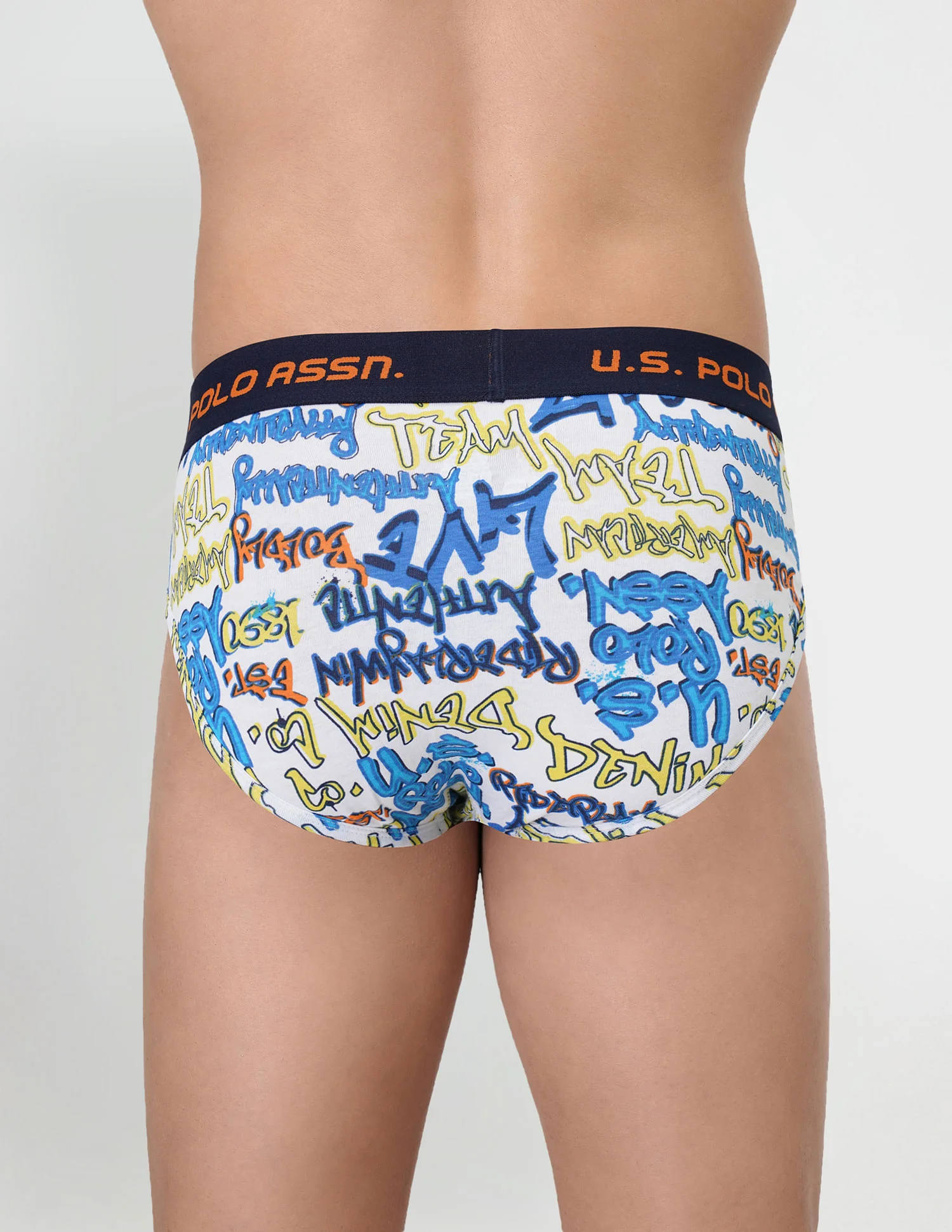 Brushed Elastic Cotton Stretch IYAJ Briefs - Pack Of 2 - Image 3