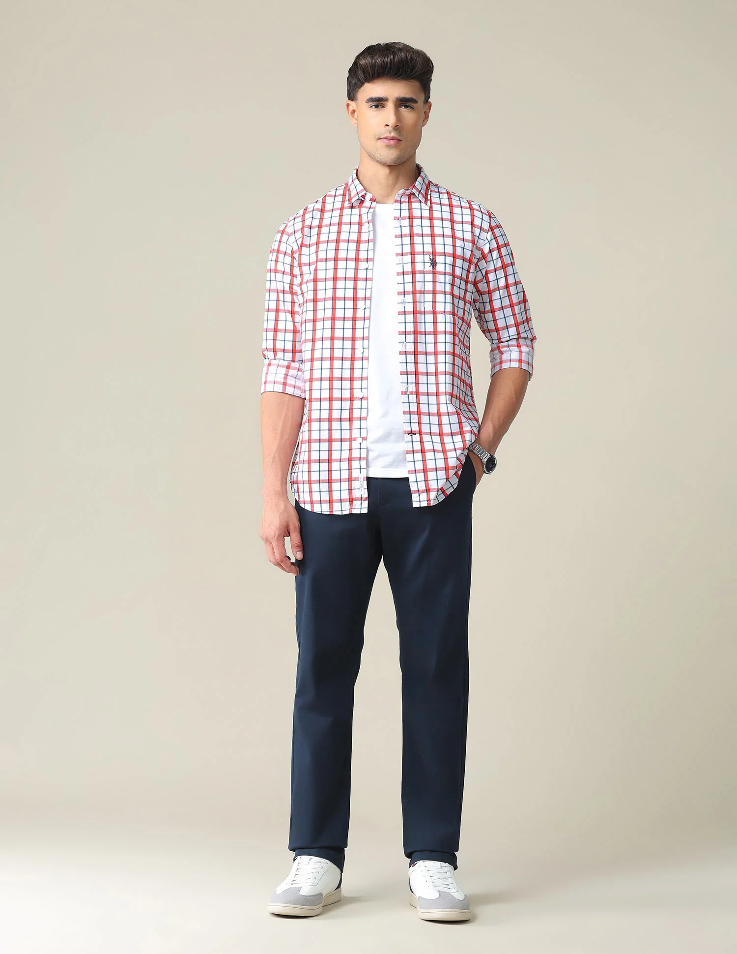 Cotton Tartan Check Casual Shirt - Image 3