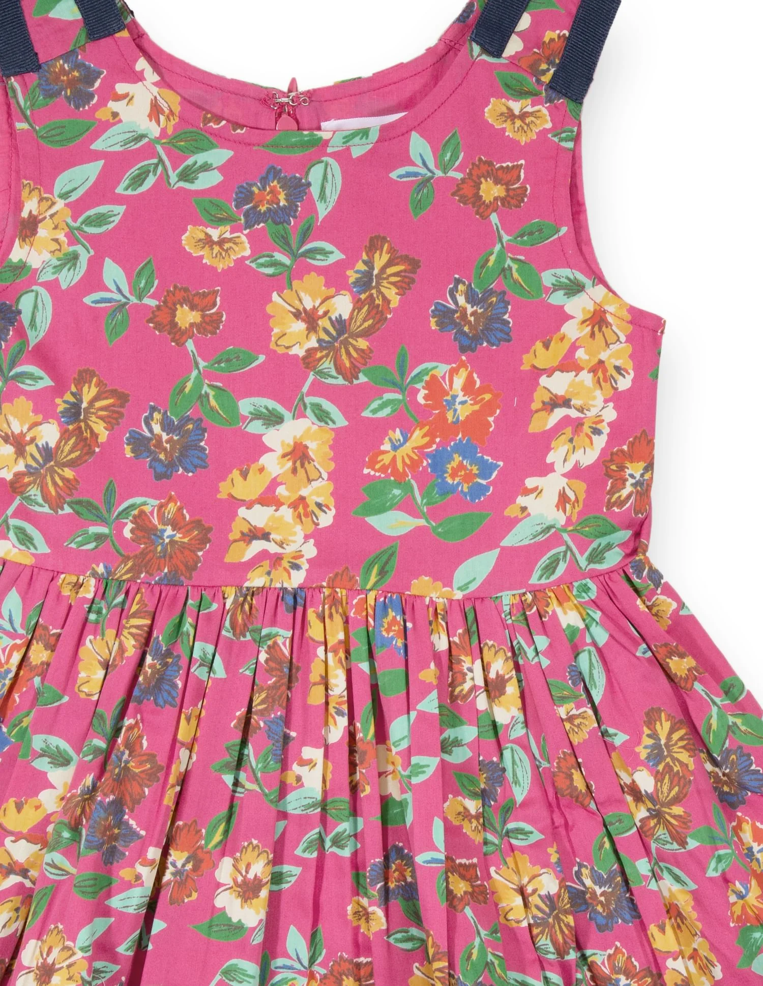Girls Floral Print Fit And Flare Dress - Image 3