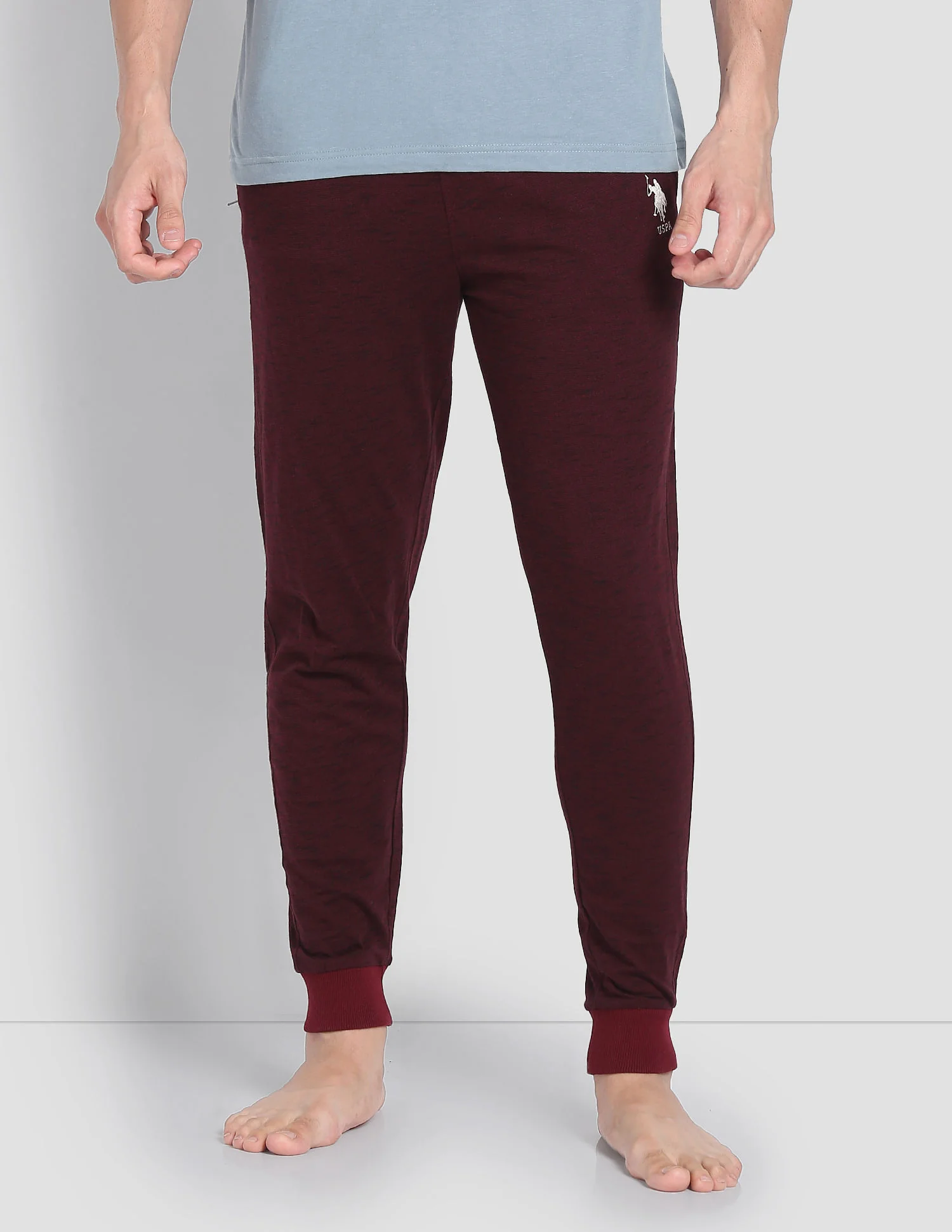 Heathered Drawstring Waist LJ004 Joggers - Pack Of 1 - Image 6