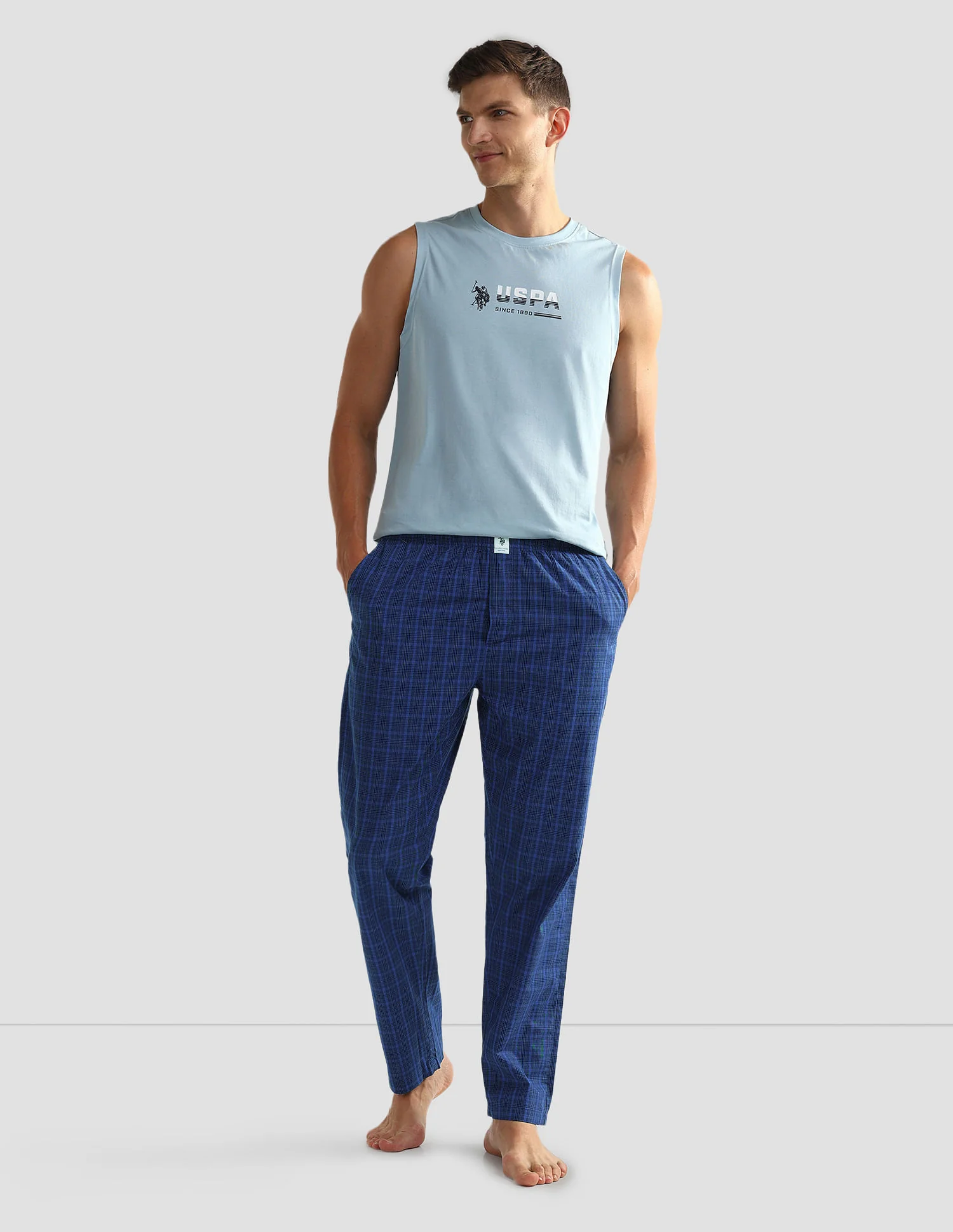 All Over Check OELP5 Lounge Track Pants - Pack Of 1 - Image 3