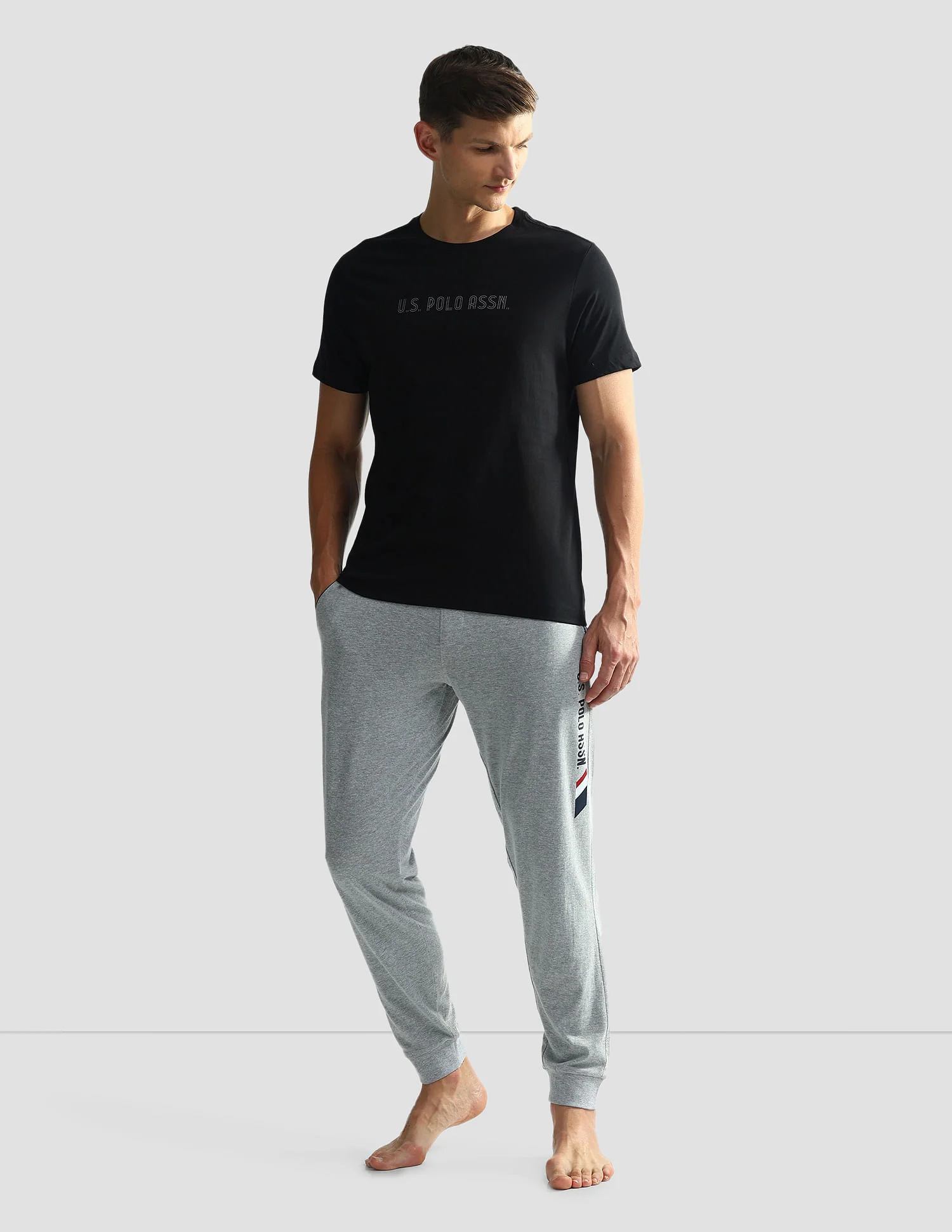 Brand Print Cotton OEE03 Lounge T-Shirt - Pack Of 2 - Image 3