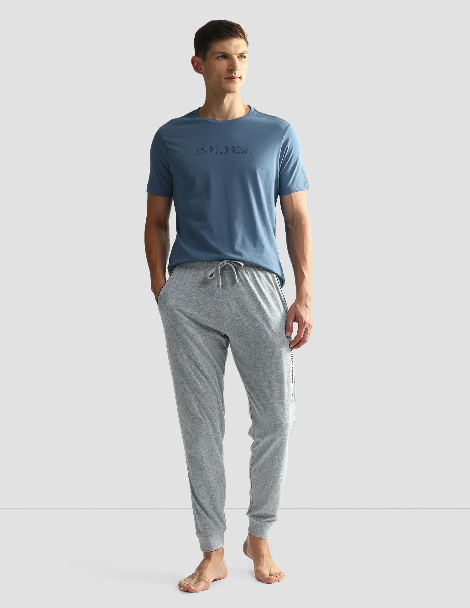 Brand Print Cotton OEE03 Lounge T-Shirt - Pack Of 2 - Image 4