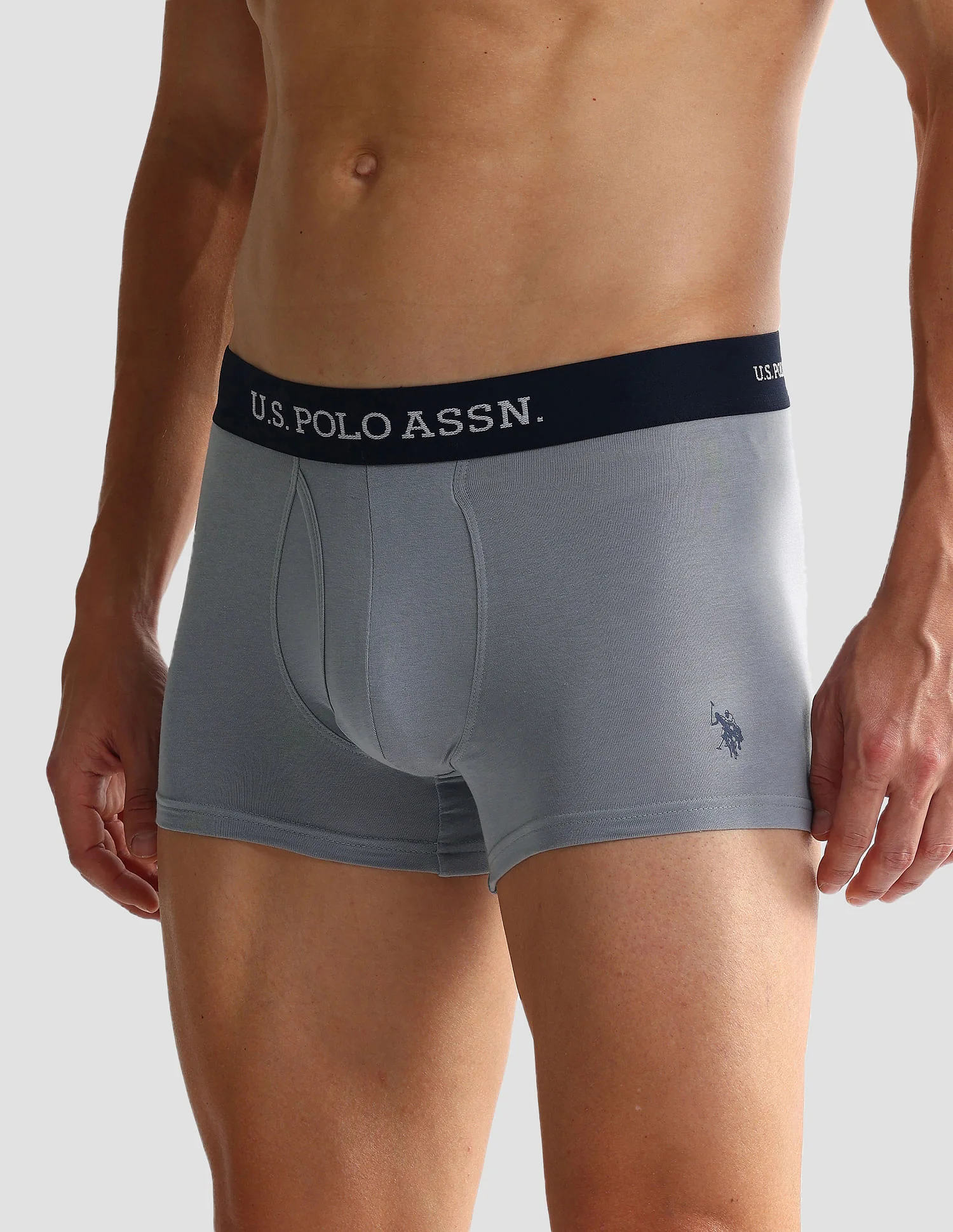 Elastic Waistband Ribbed Solid OET011 Trunks - Pack Of 2 - Image 5