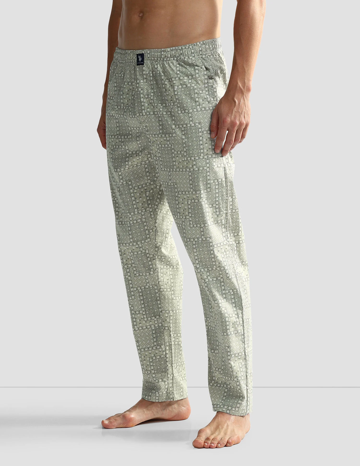 Mid Rise Printed OELP7 Lounge Track Pants - Pack Of 1 - Image 4
