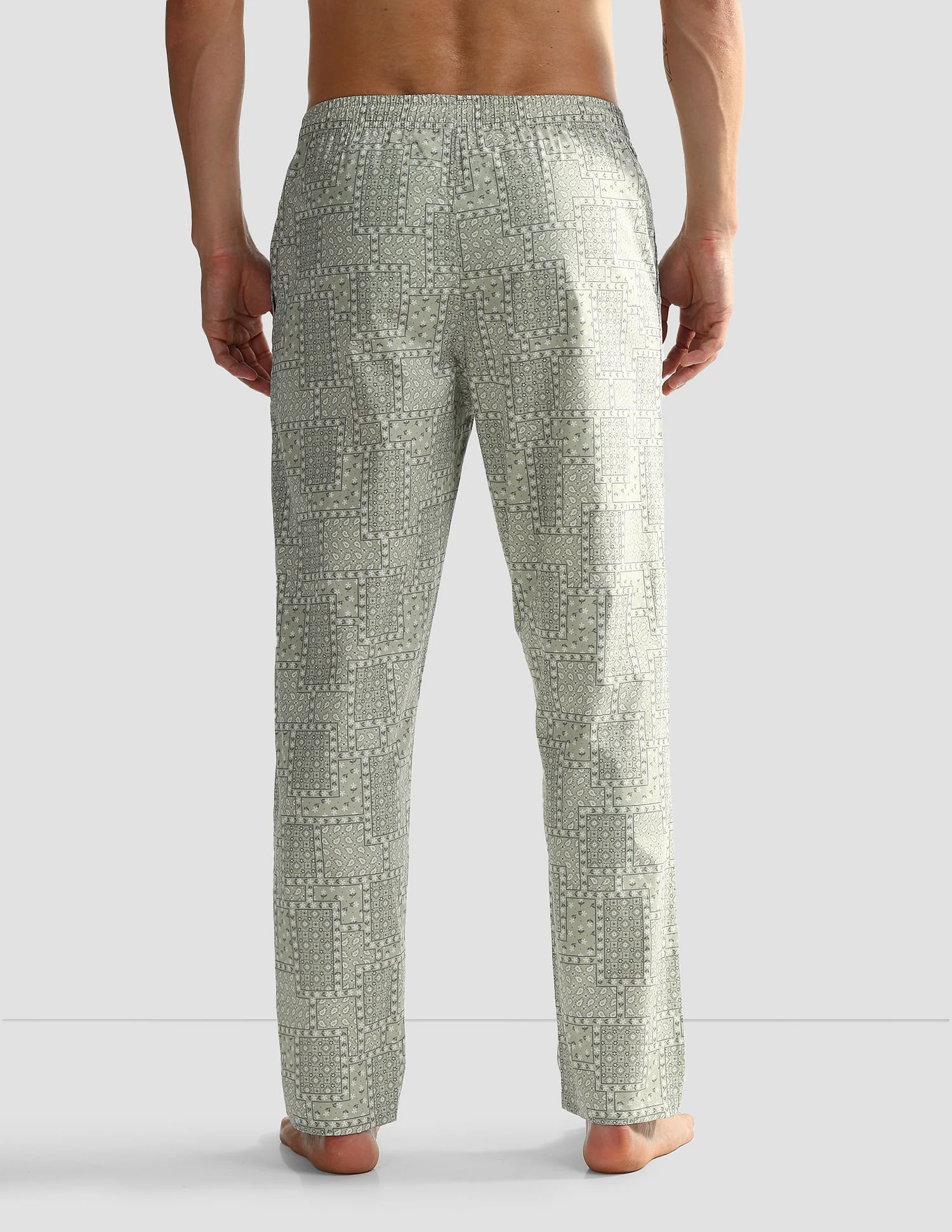 Mid Rise Printed OELP7 Lounge Track Pants - Pack Of 1 - Image 5