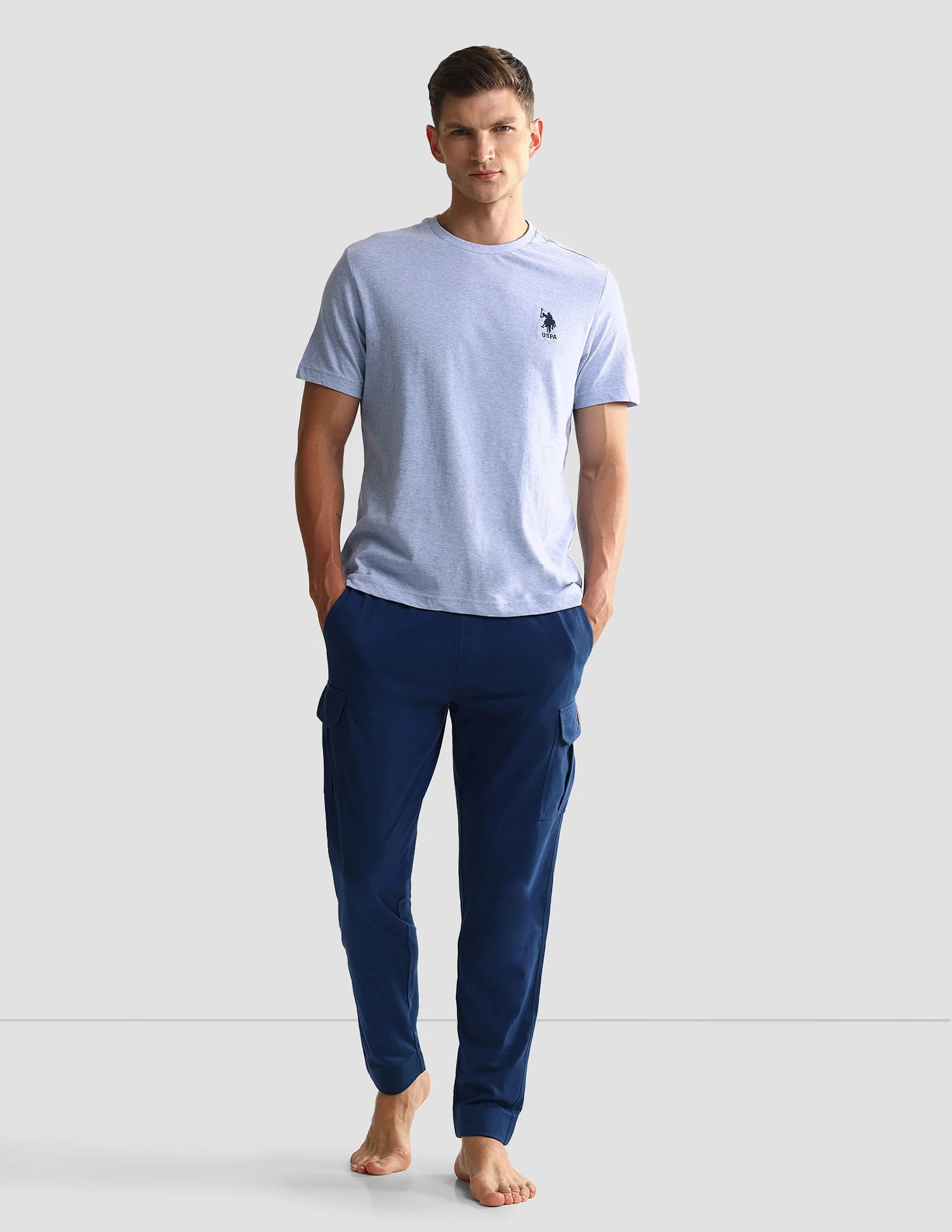 Tonal Logo Cotton 1633 Lounge T-Shirt - Pack Of 2 - Image 3