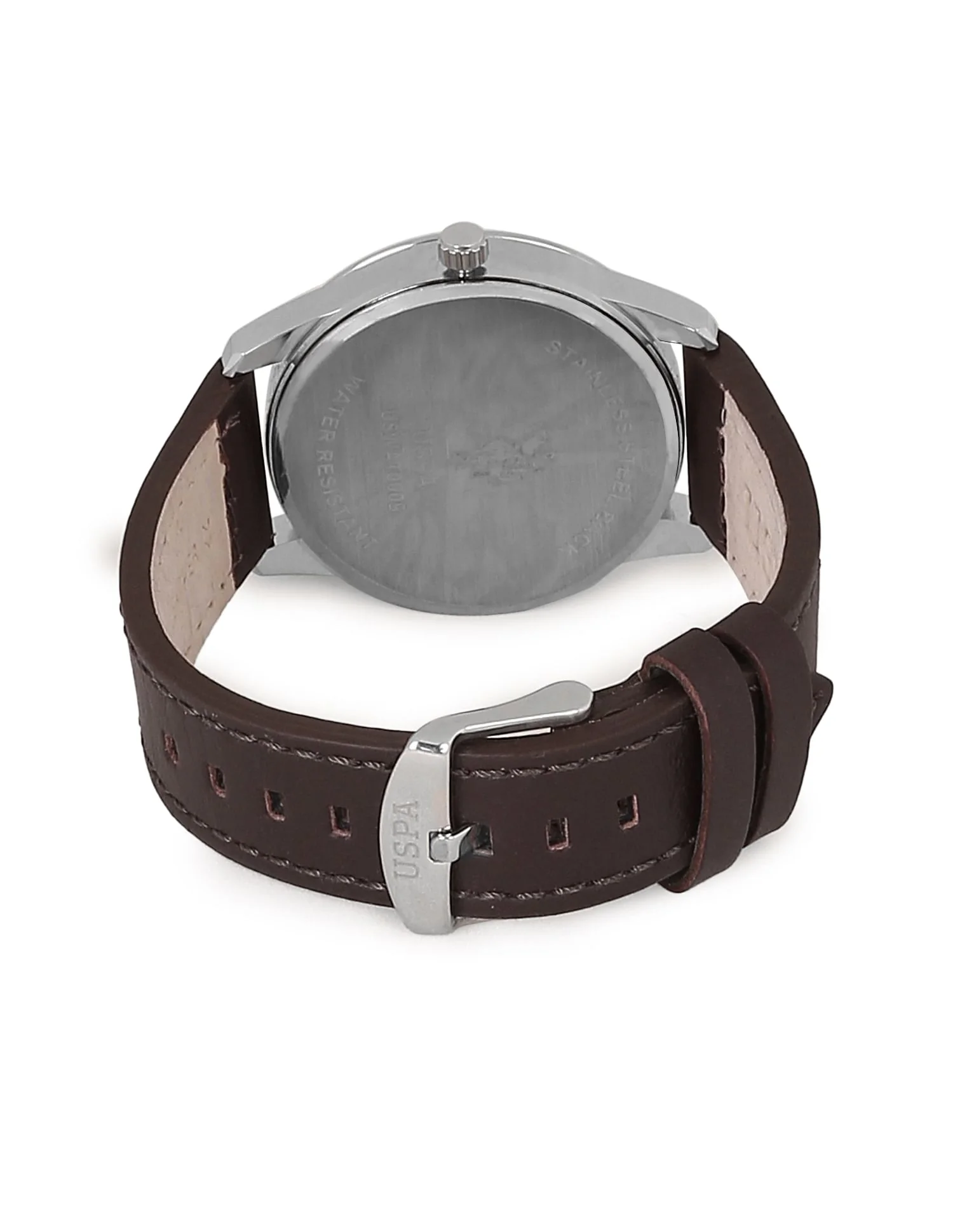 Leather Strap Analog Watch - Image 3