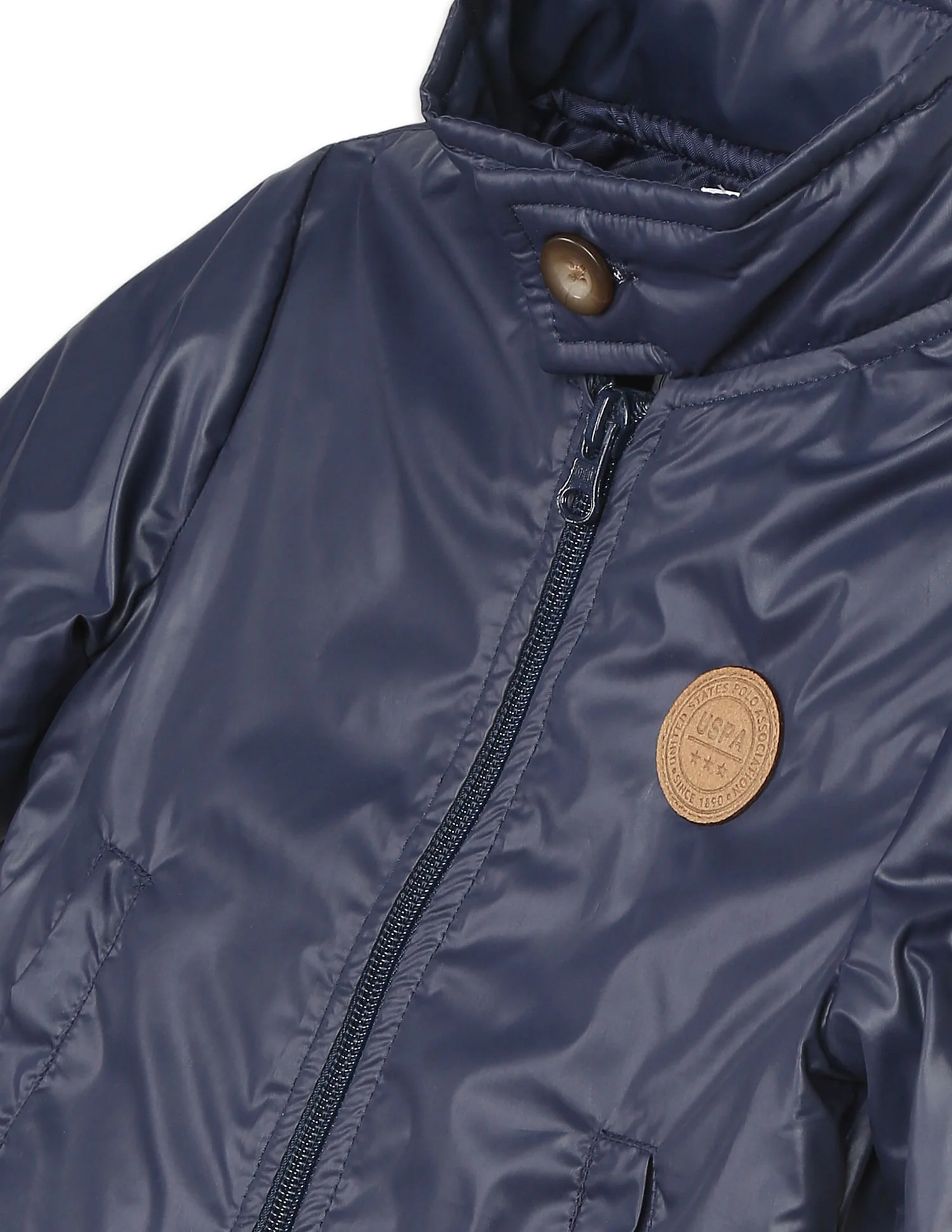 Long Sleeve High Neck Casual Jacket - Image 3