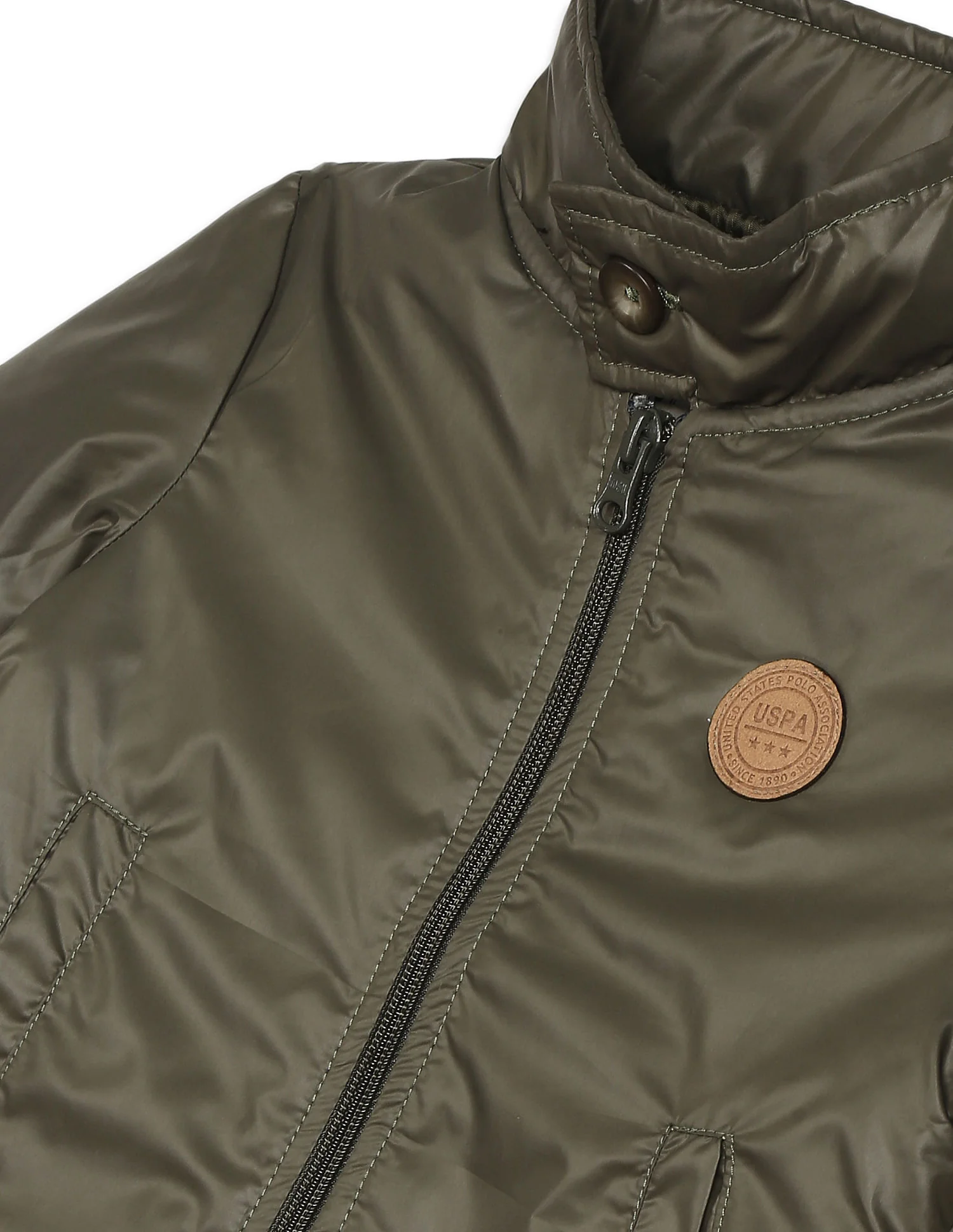 Long Sleeve High Neck Casual Jacket - Image 3