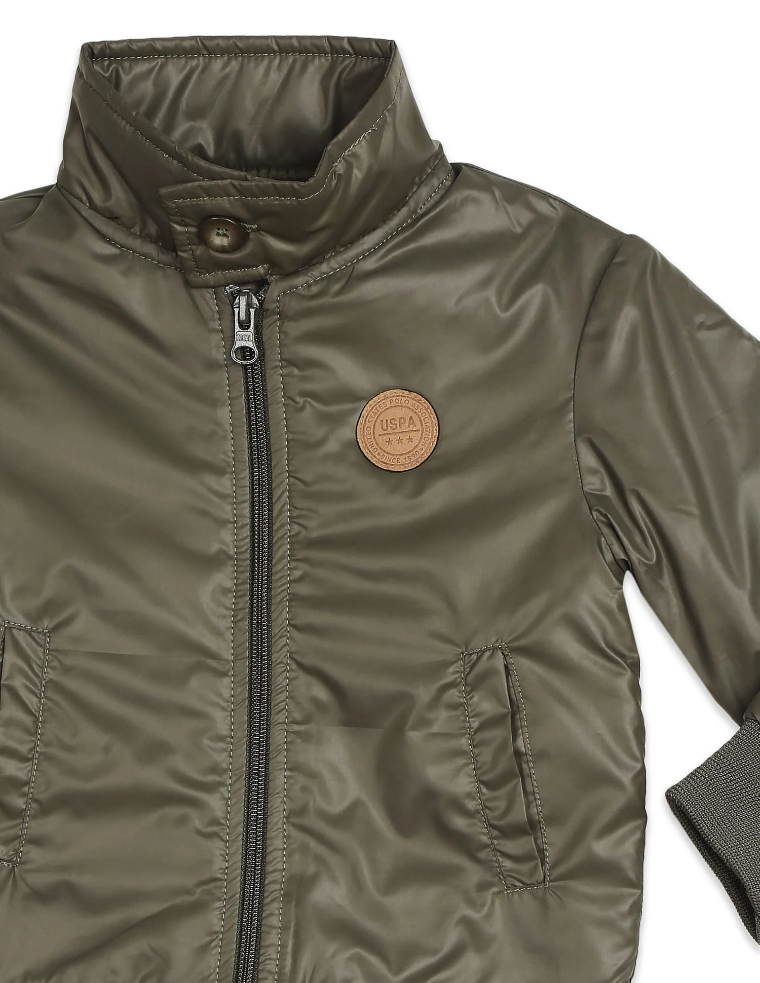 Long Sleeve High Neck Casual Jacket - Image 4