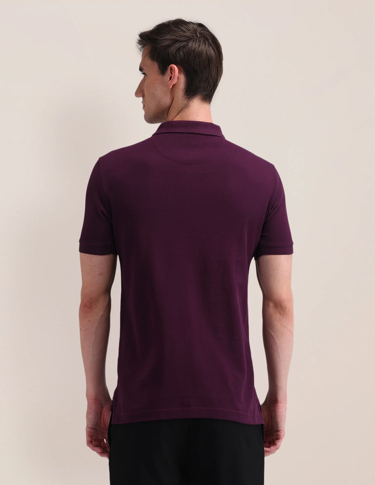 Solid Slim Fit Polo Shirt - Image 5