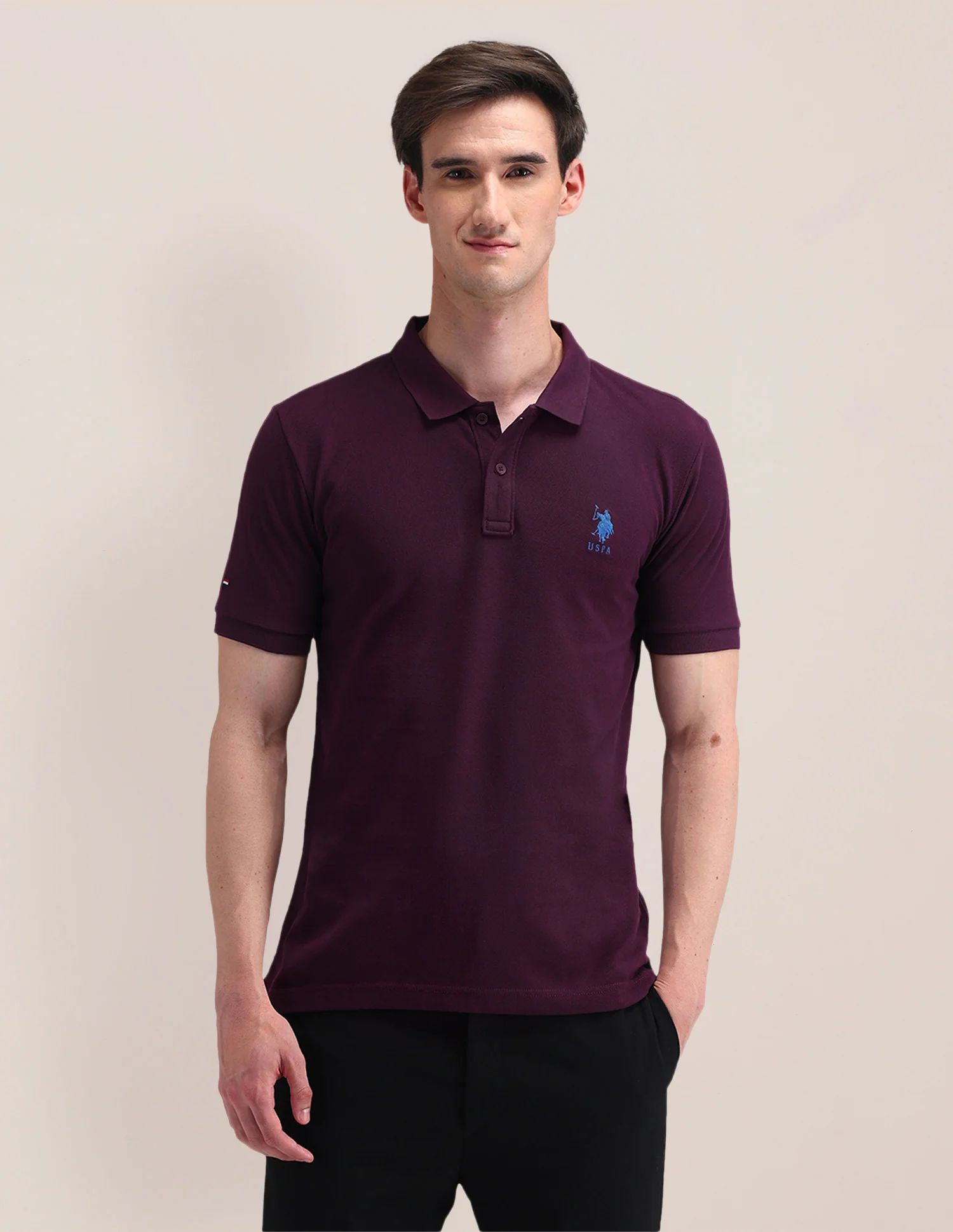 Solid Slim Fit Polo Shirt - Image 6