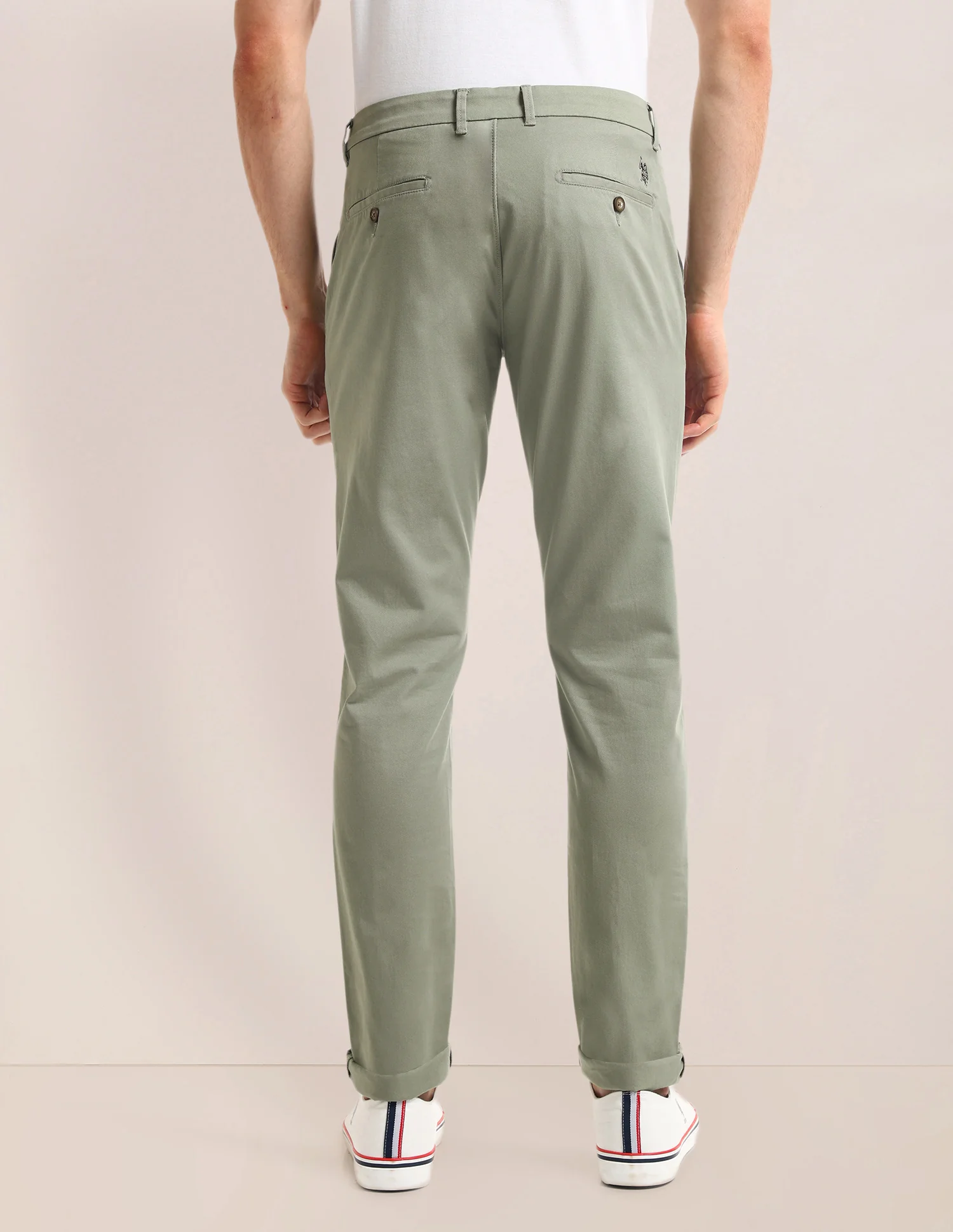 Denver Slim Fit Twill Trousers - Image 5