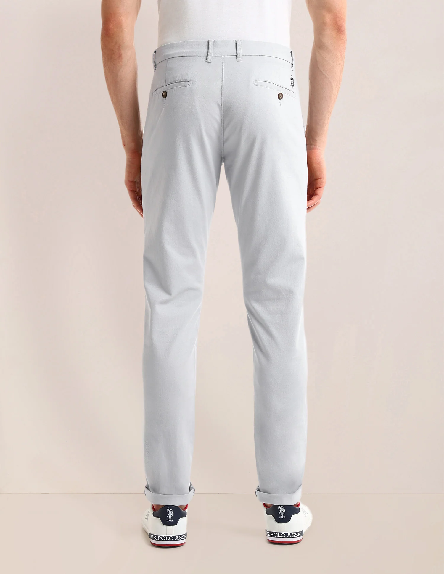Denver Slim Fit Twill Trousers - Image 5