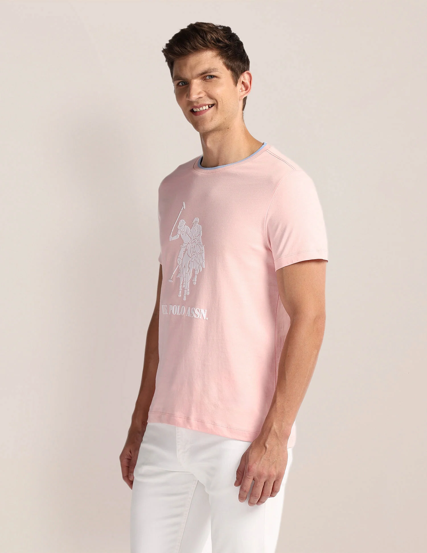 Brand Print Slim T-Shirt - Image 4
