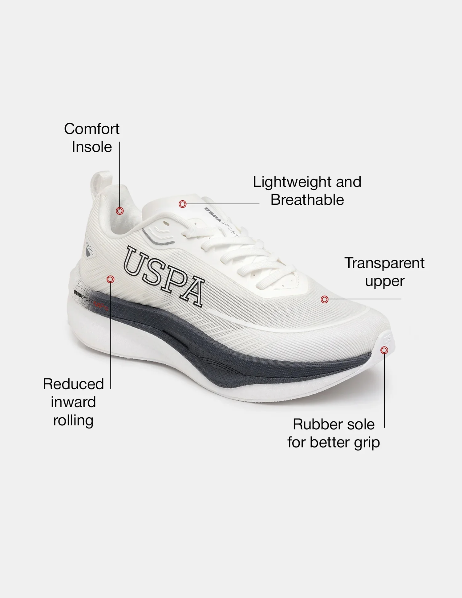 Men Otto USPA Sport Runpro Running Shoes - Image 9