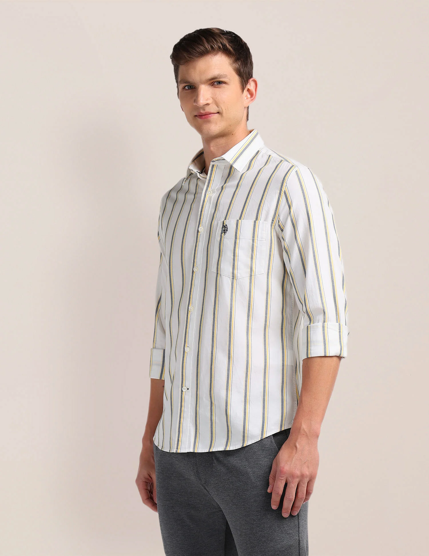 Pure Cotton Stripes Shirt - Image 4