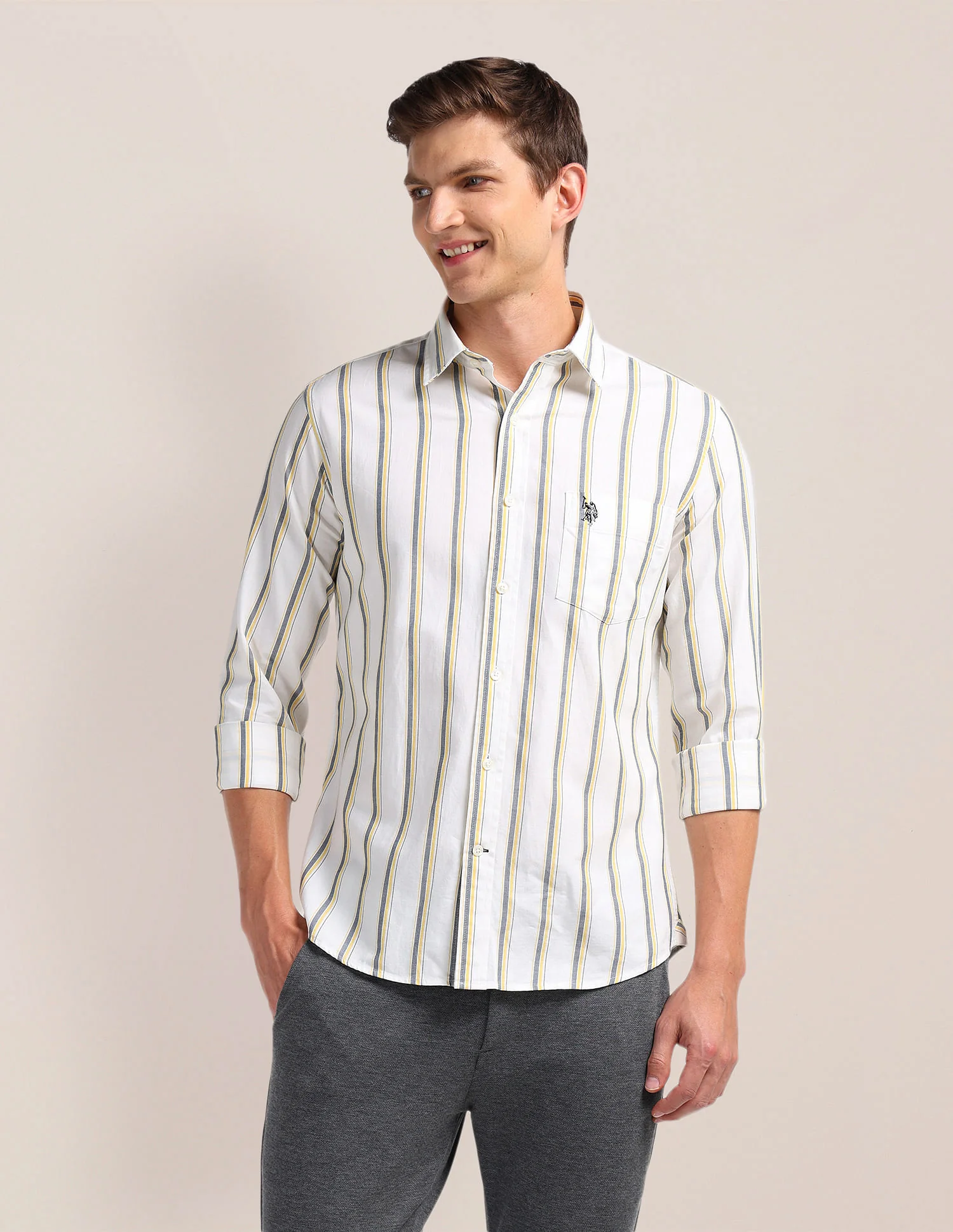 Pure Cotton Stripes Shirt - Image 6