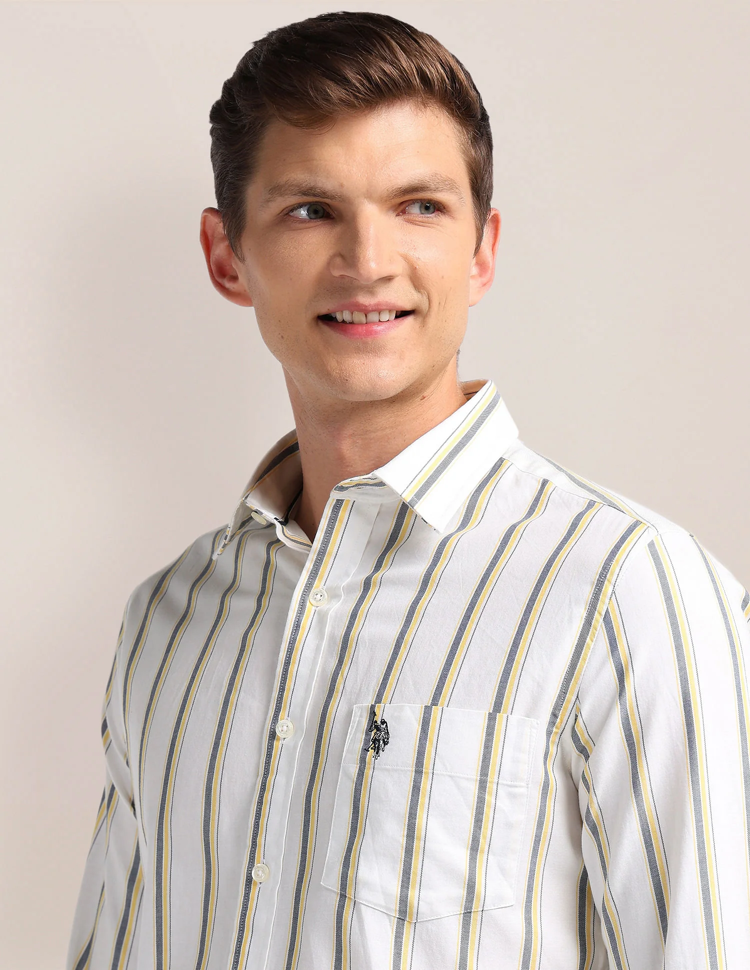 Pure Cotton Stripes Shirt - Image 7