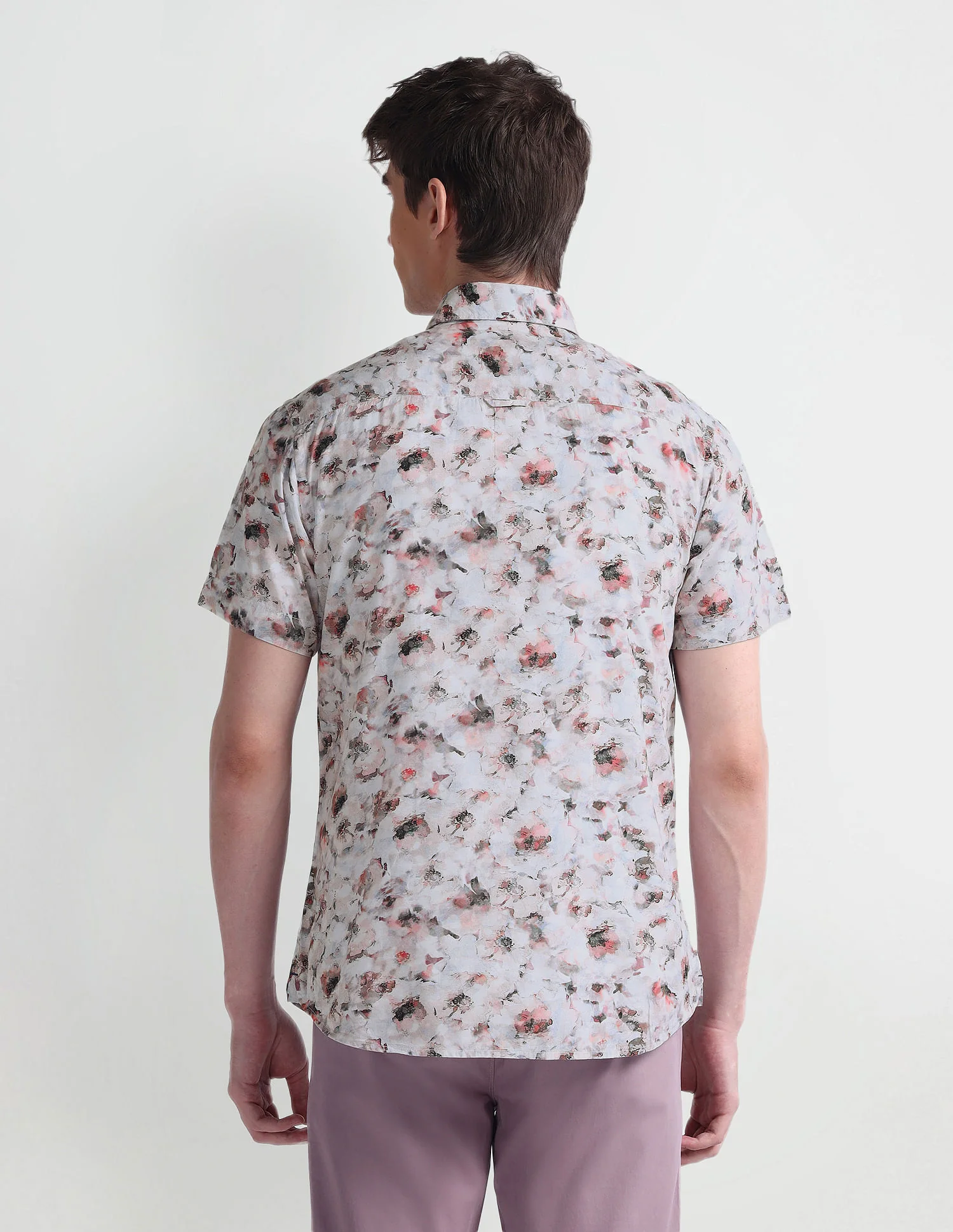 Short Sleeve Slim Fit Floral Shirt - Image 5