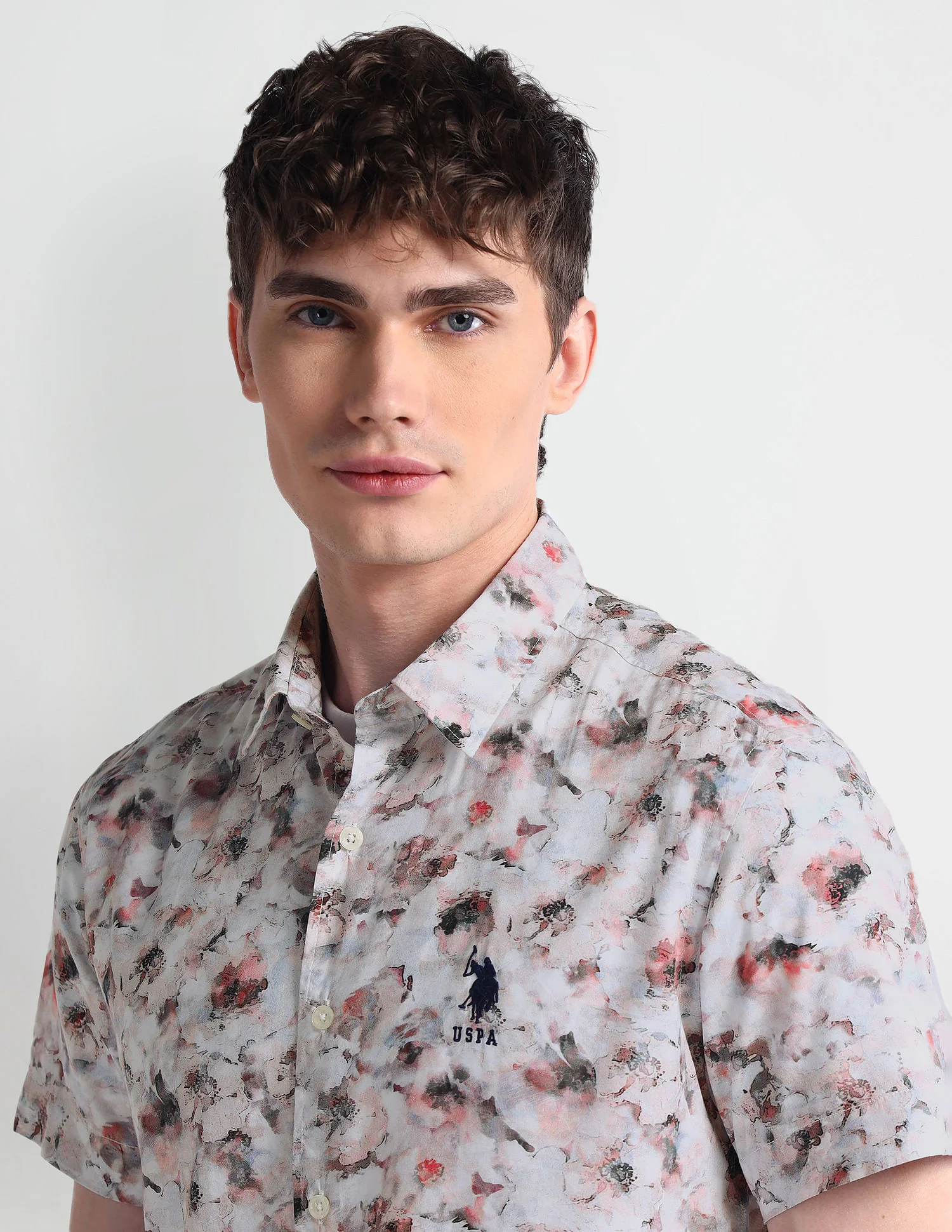 Short Sleeve Slim Fit Floral Shirt - Image 7