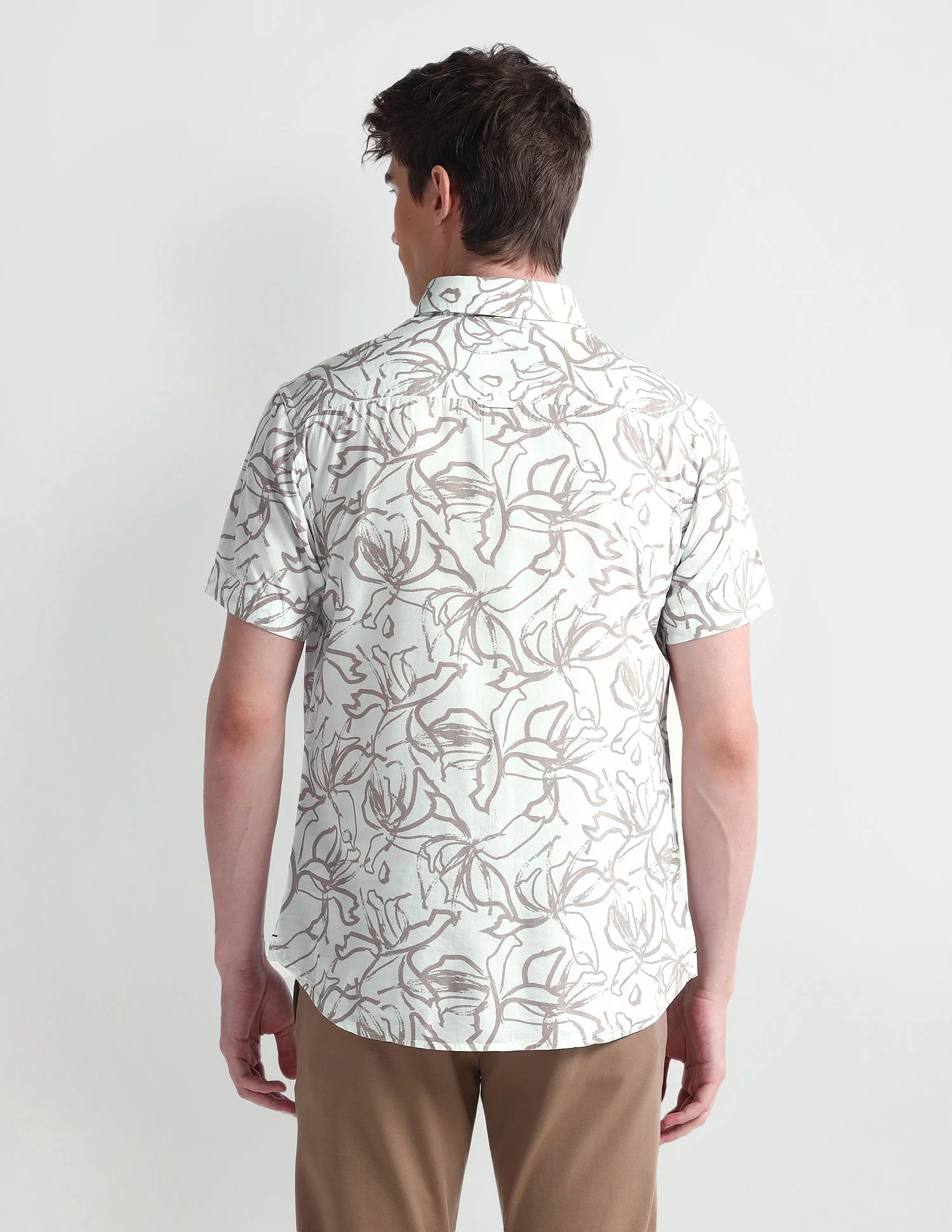 Slim Fit Floral Shirt - Image 5