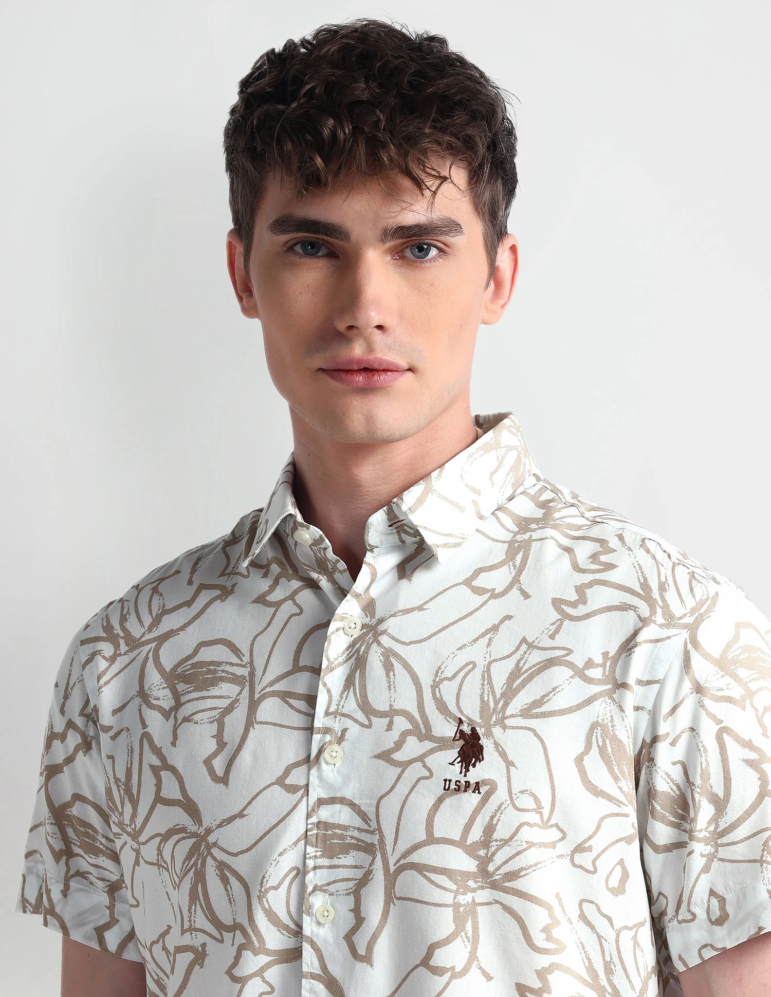 Slim Fit Floral Shirt - Image 6