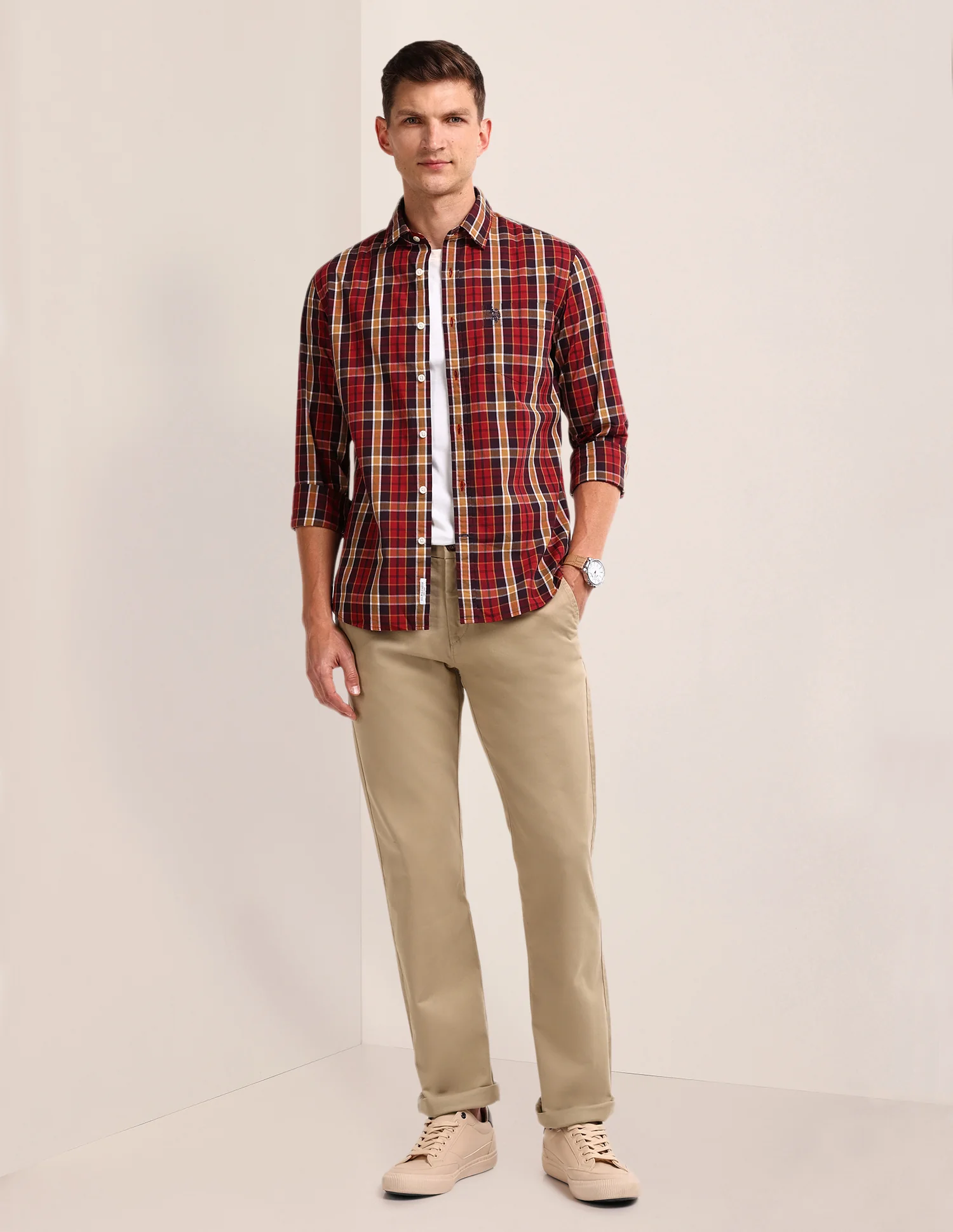 Riley Straight Fit Twill Trousers - Image 3