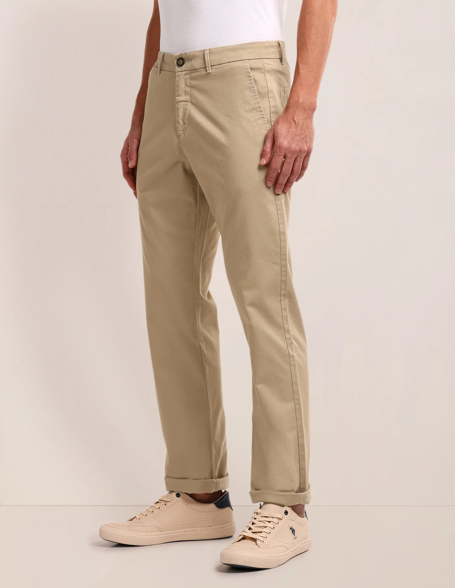Riley Straight Fit Twill Trousers - Image 4