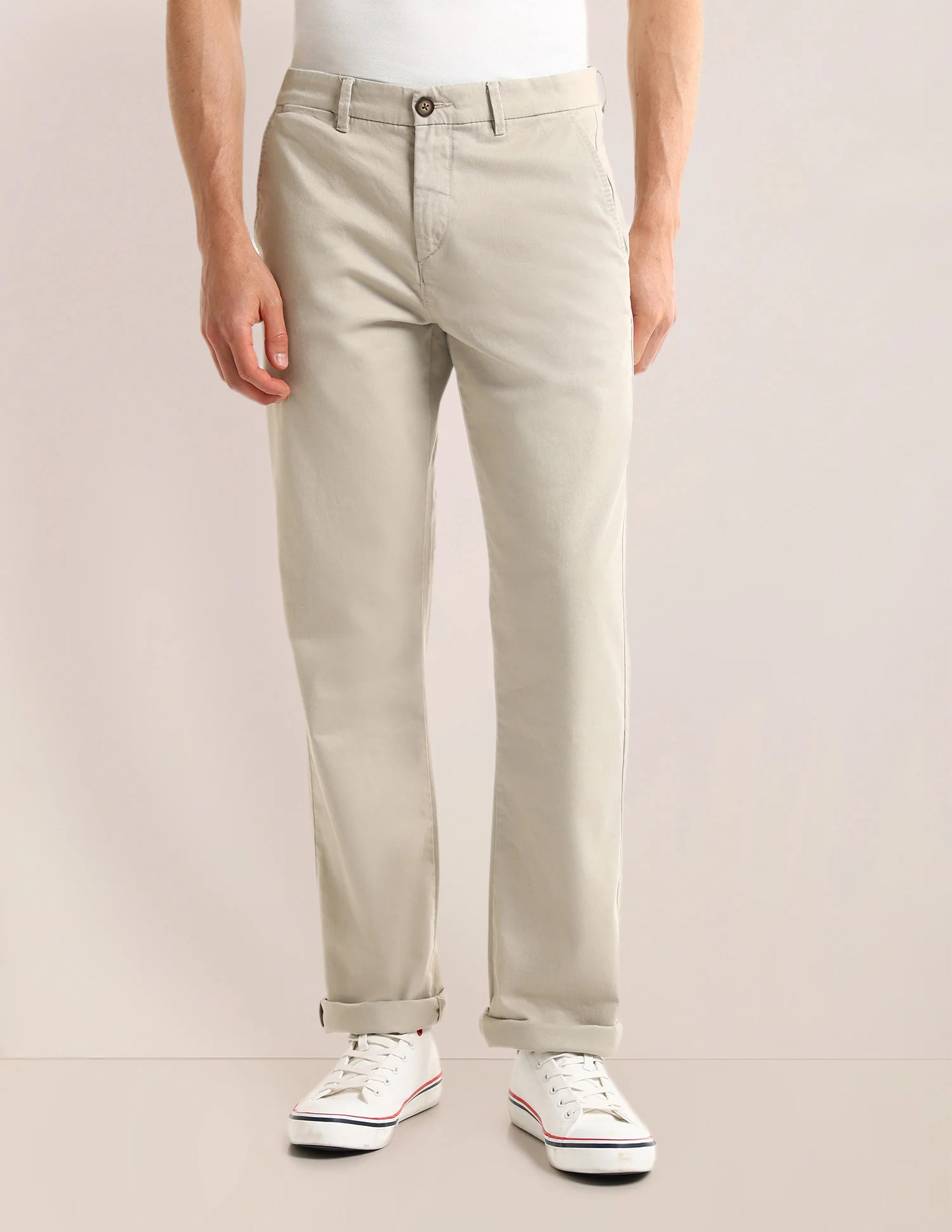 Riley Straight Fit Twill Trousers - Image 6