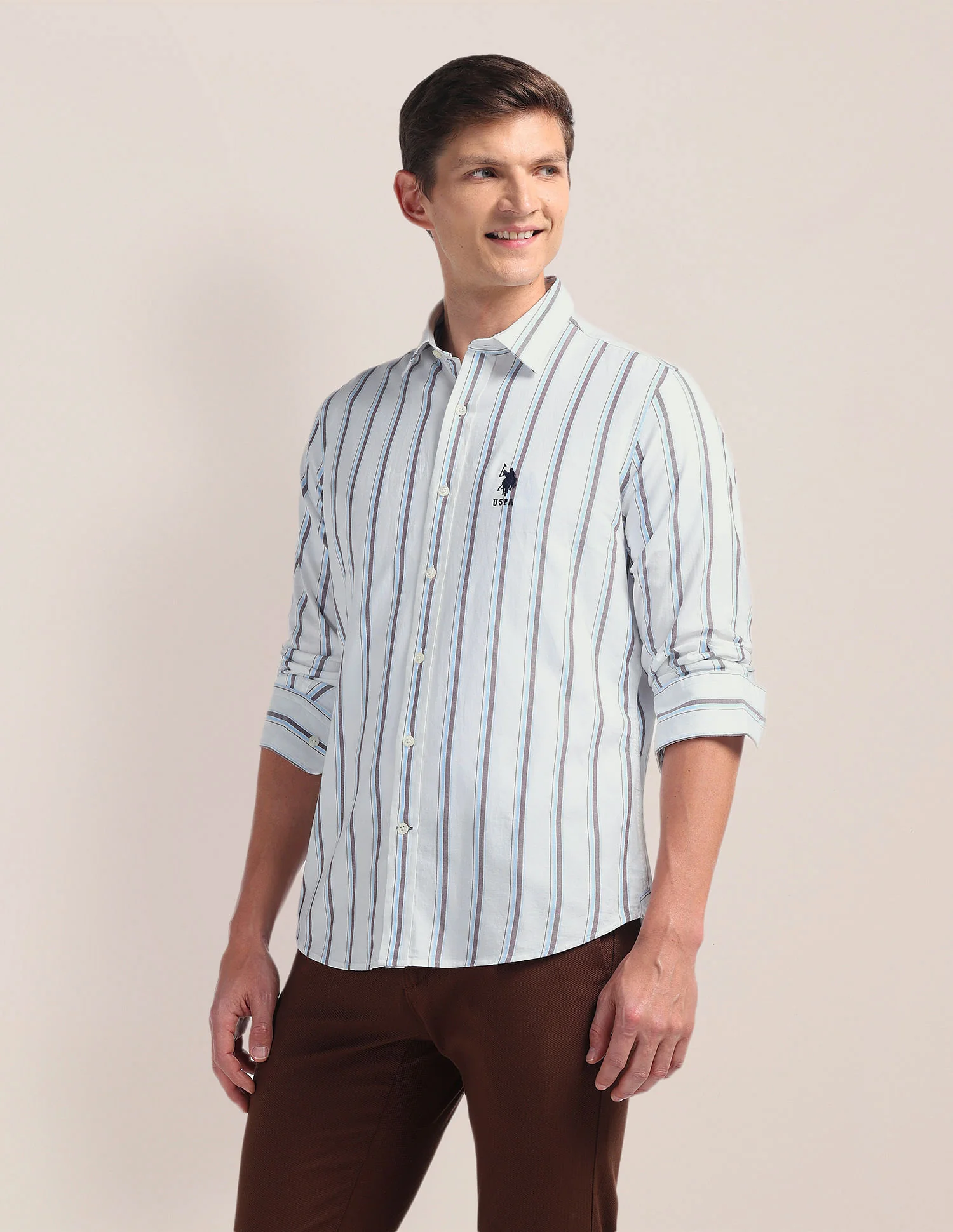 Tailored Vertical Stripes Shirt - Image 4