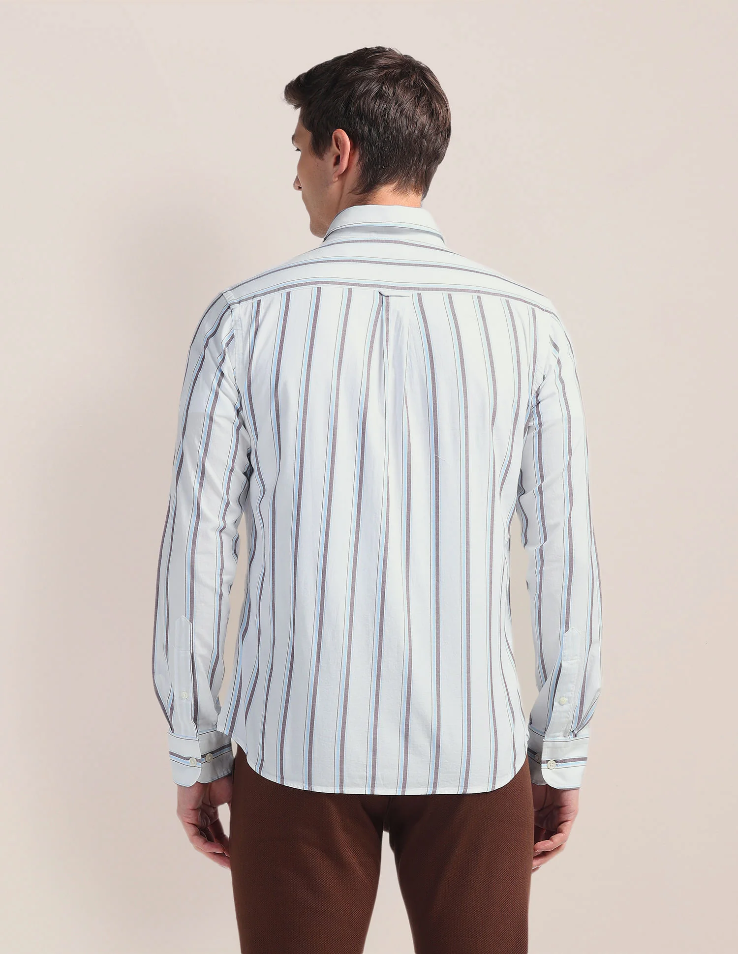 Tailored Vertical Stripes Shirt - Image 5