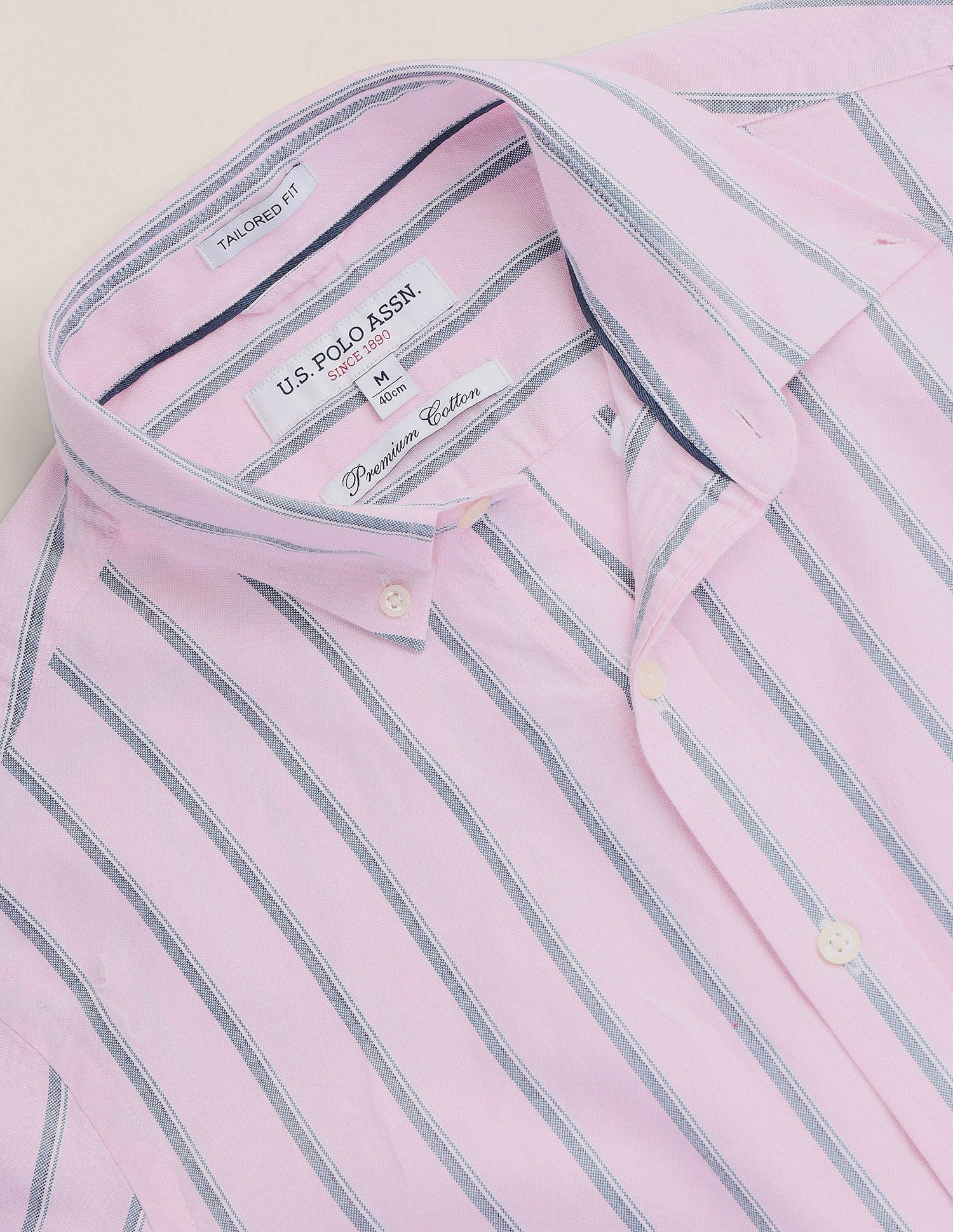 Vertical Stripes Pure Cotton Shirt - Image 8
