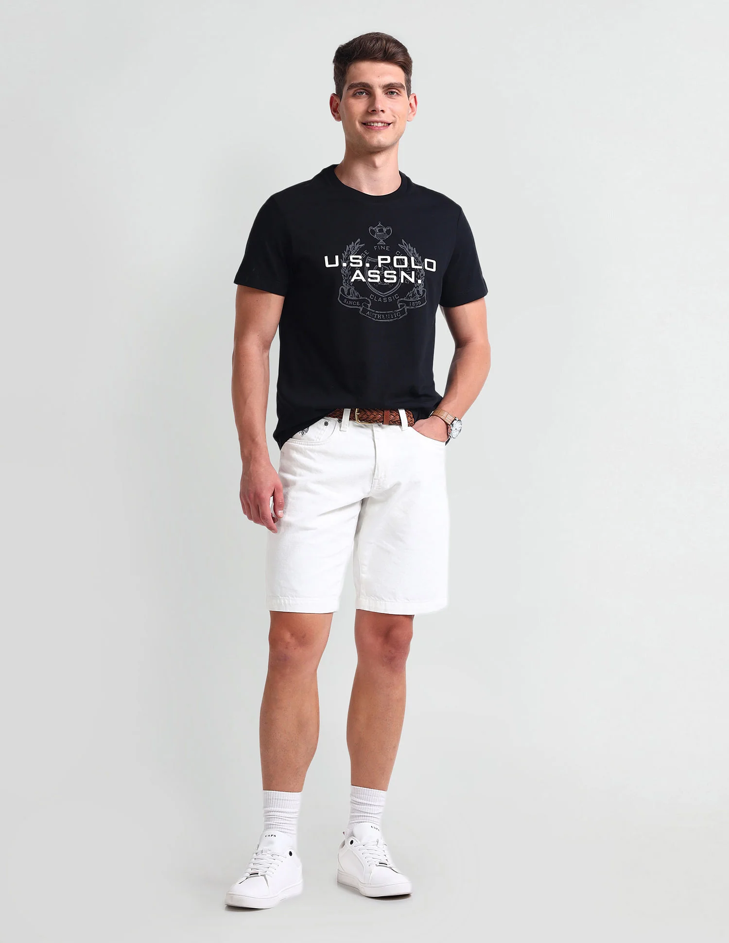 Muscle Fit Brand Print T-Shirt - Image 3