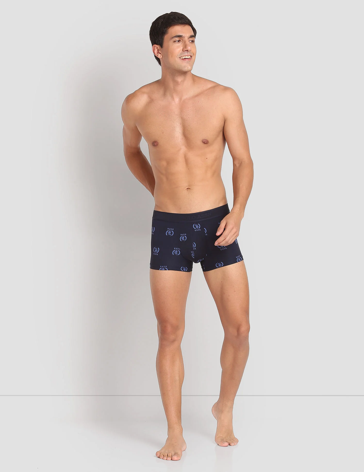 Nylon Stretch Printed AT002 Active Trunks - Pack Of 1 - Image 3
