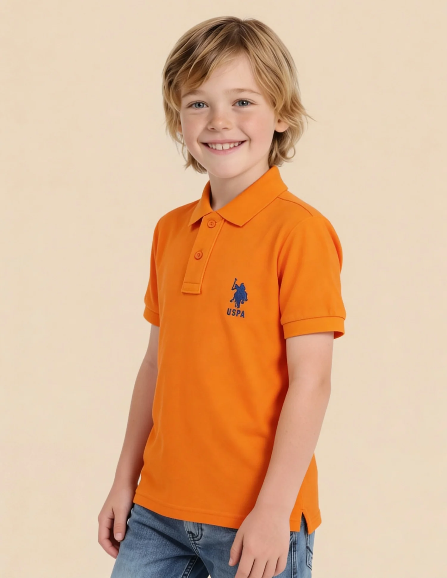 Pure Cotton Solid Polo Shirt - Image 4
