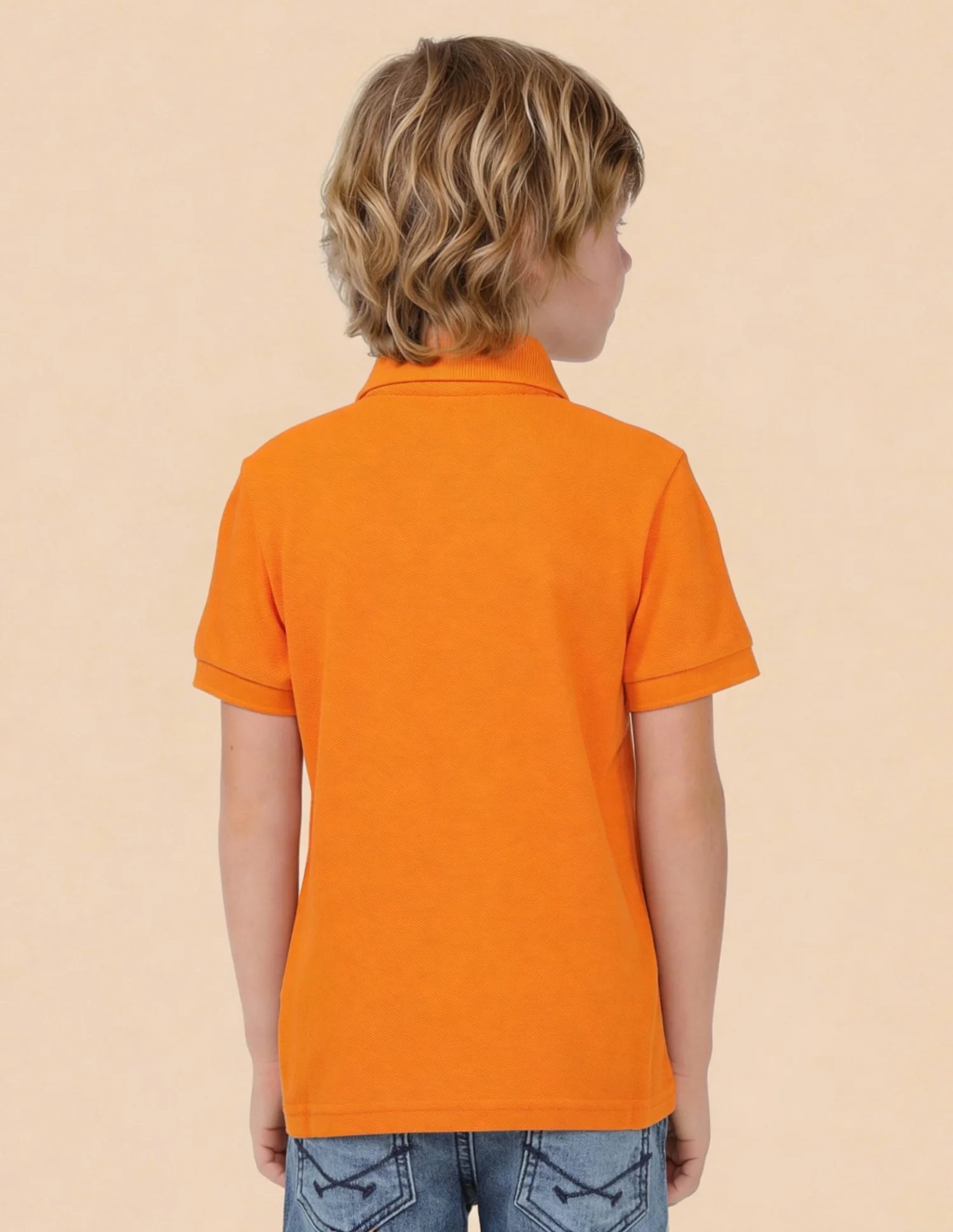 Pure Cotton Solid Polo Shirt - Image 5