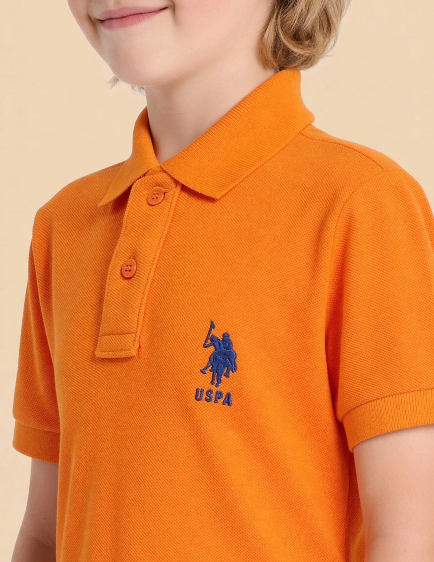 Pure Cotton Solid Polo Shirt - Image 6