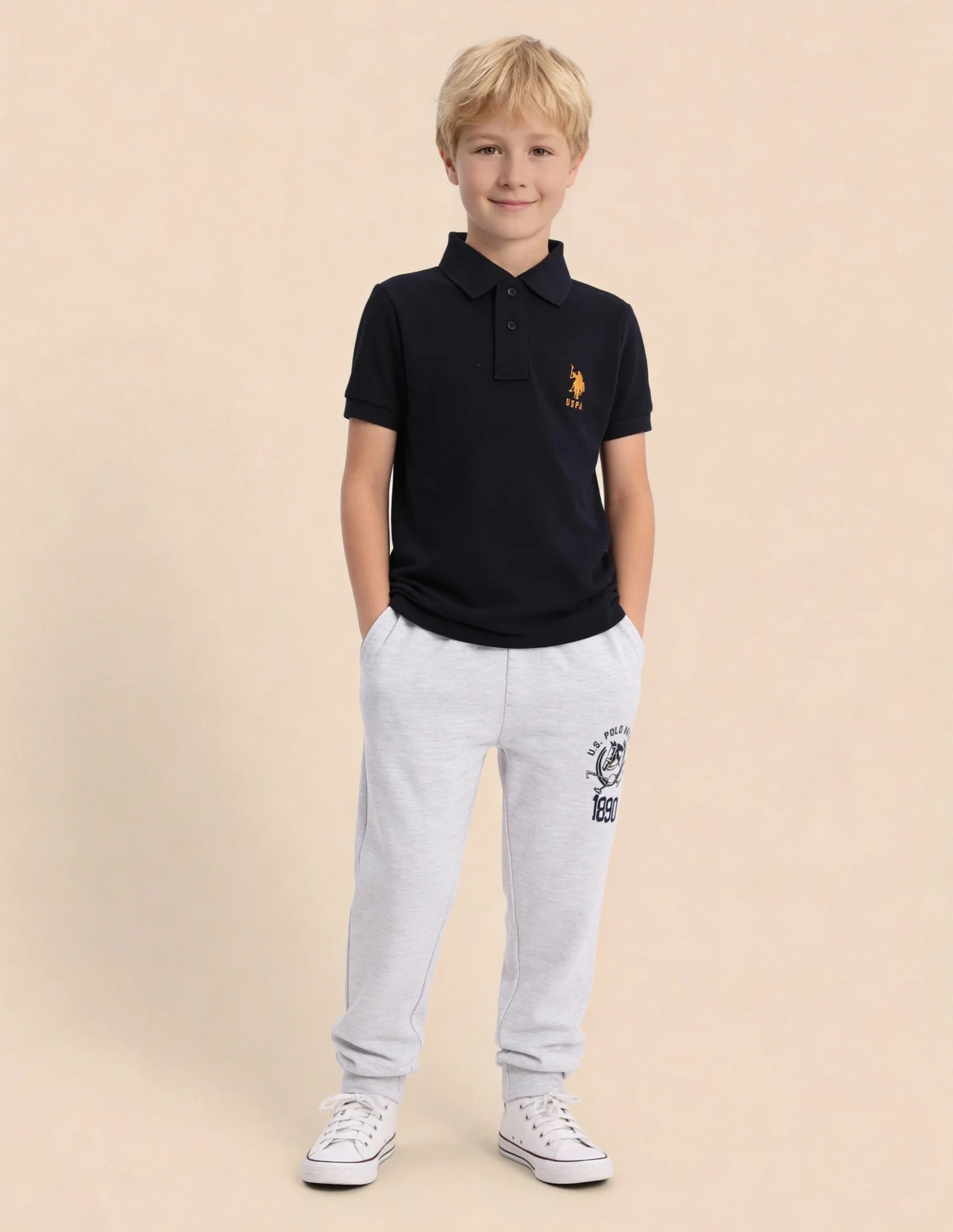 Pure Cotton Solid Polo Shirt - Image 3