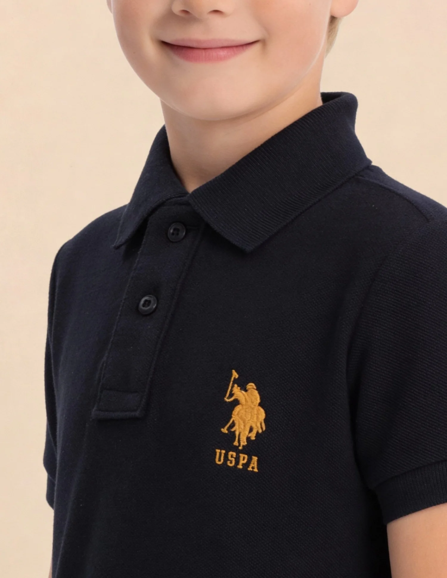 Pure Cotton Solid Polo Shirt - Image 6