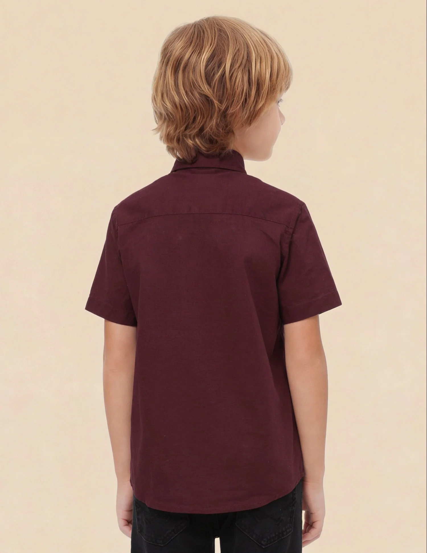 Pure Cotton Solid Shirt - Image 5