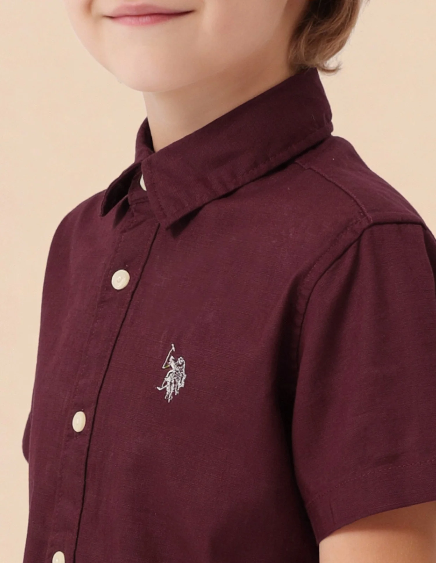 Pure Cotton Solid Shirt - Image 6