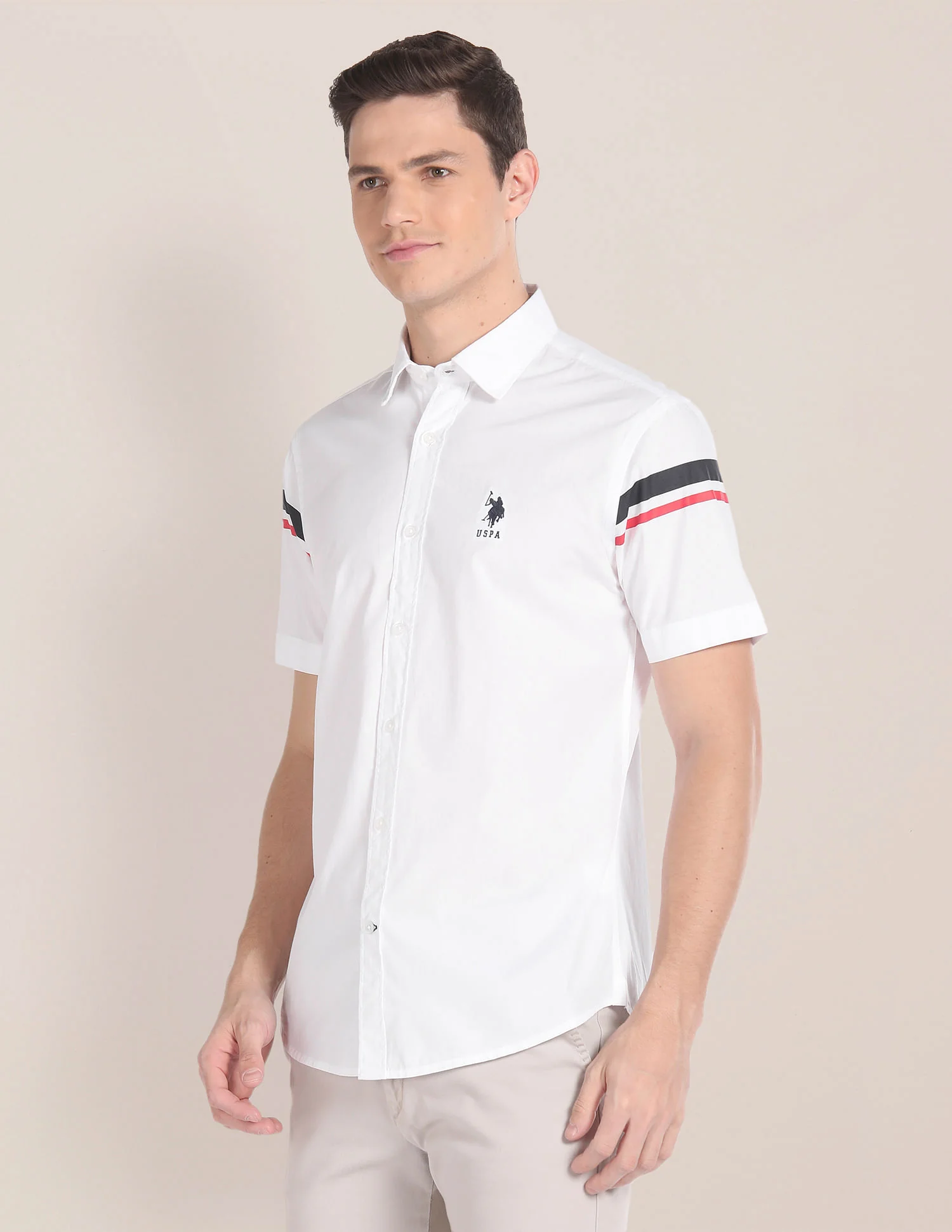 Short Sleeve Horizontal Stripe Shirt - Image 4