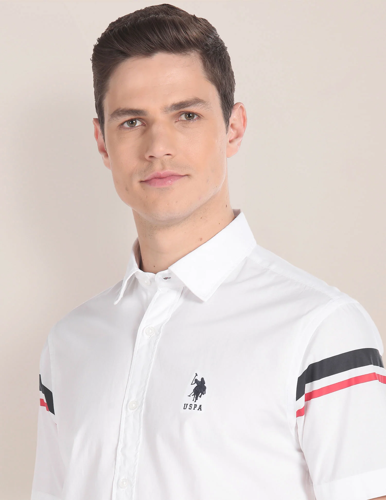 Short Sleeve Horizontal Stripe Shirt - Image 7